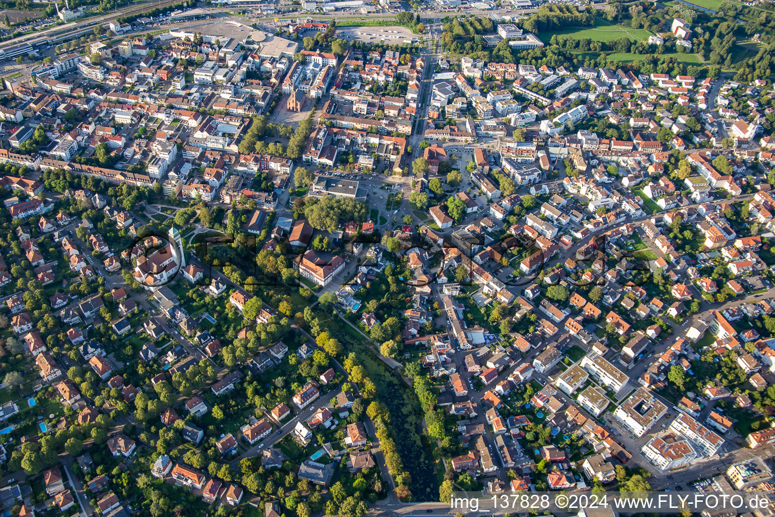 Rose Garden City Park in Kehl in the state Baden-Wuerttemberg, Germany