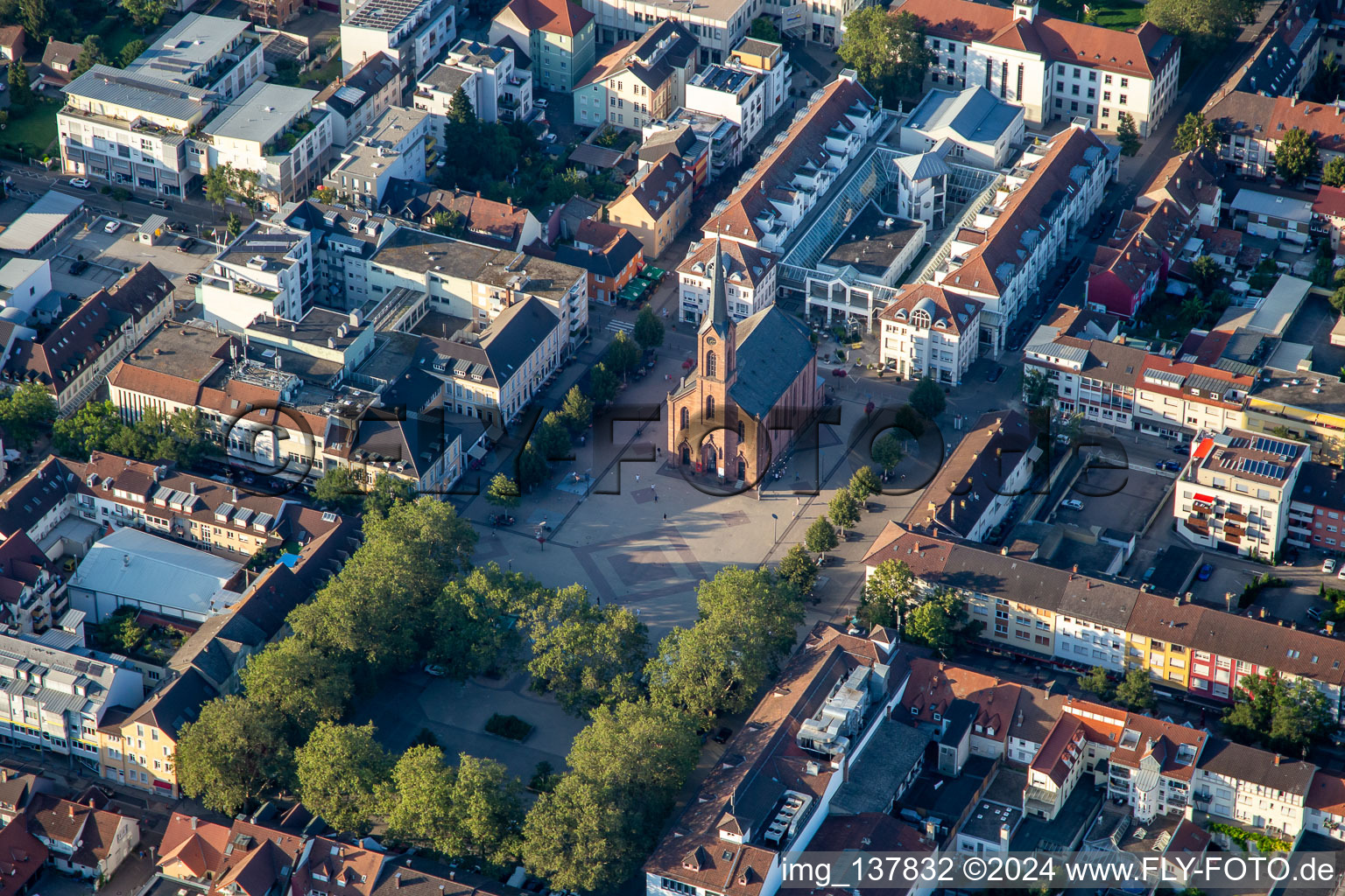 Peace Church on the Market Square in Kehl in the state Baden-Wuerttemberg, Germany