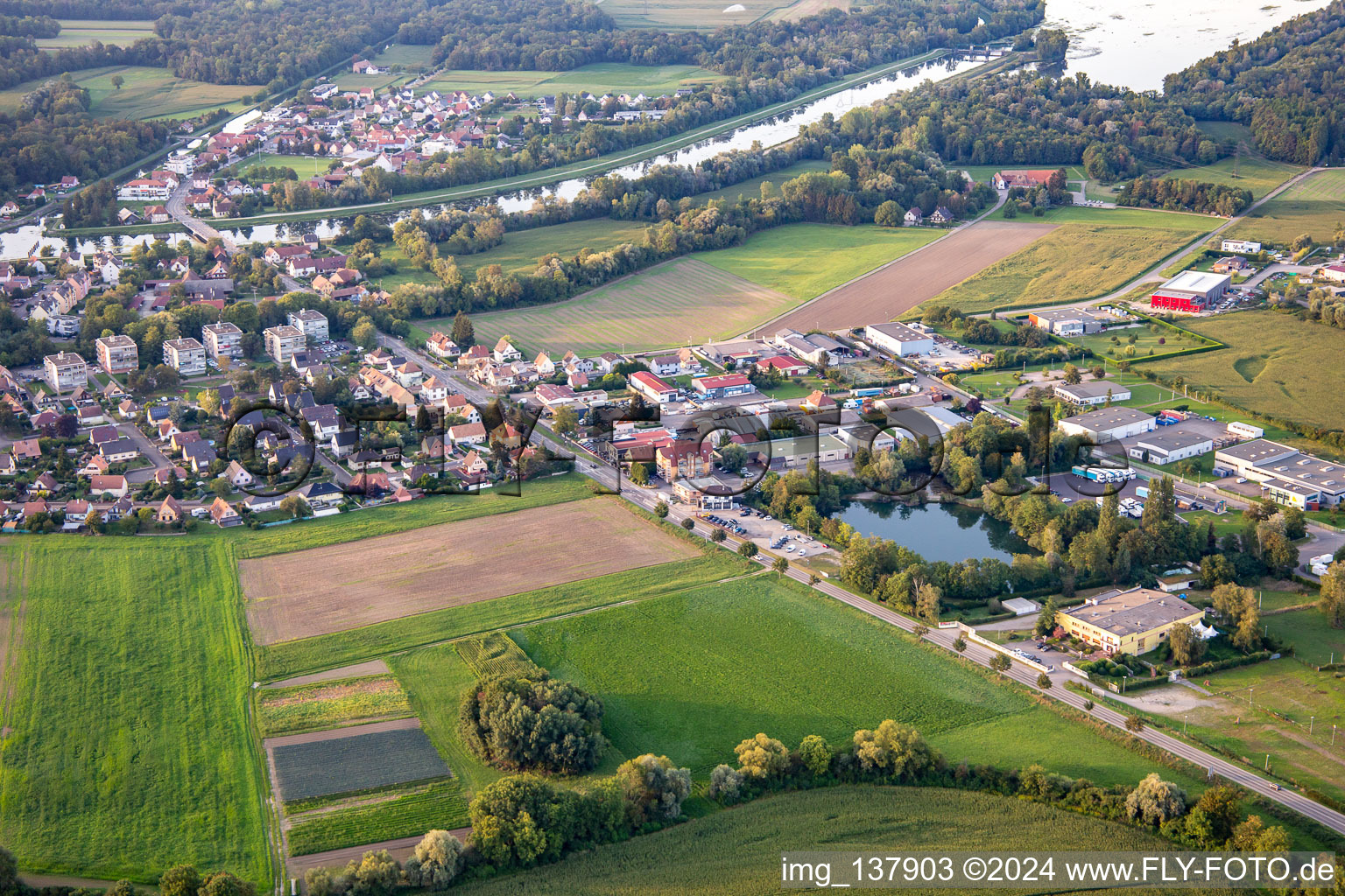 Erstein in the state Bas-Rhin, France