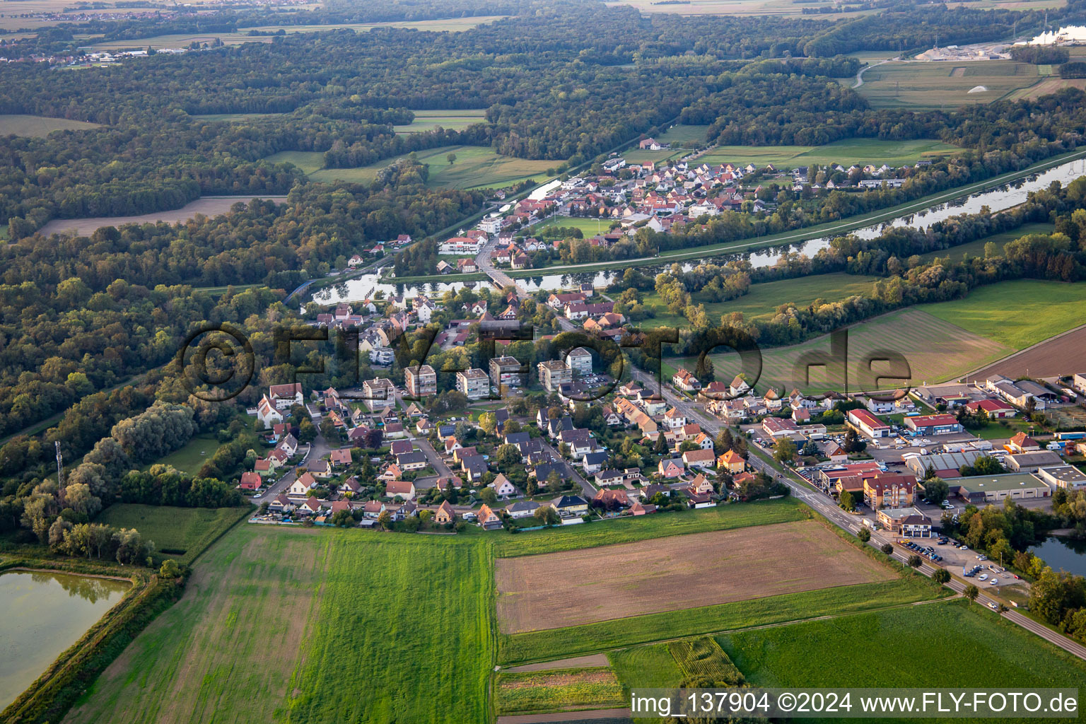 Rue des Marguerites in Erstein in the state Bas-Rhin, France