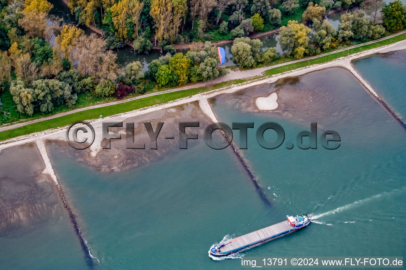 Aerial photograpy of Neuburgweier, customs port in Au am Rhein in the state Baden-Wuerttemberg, Germany