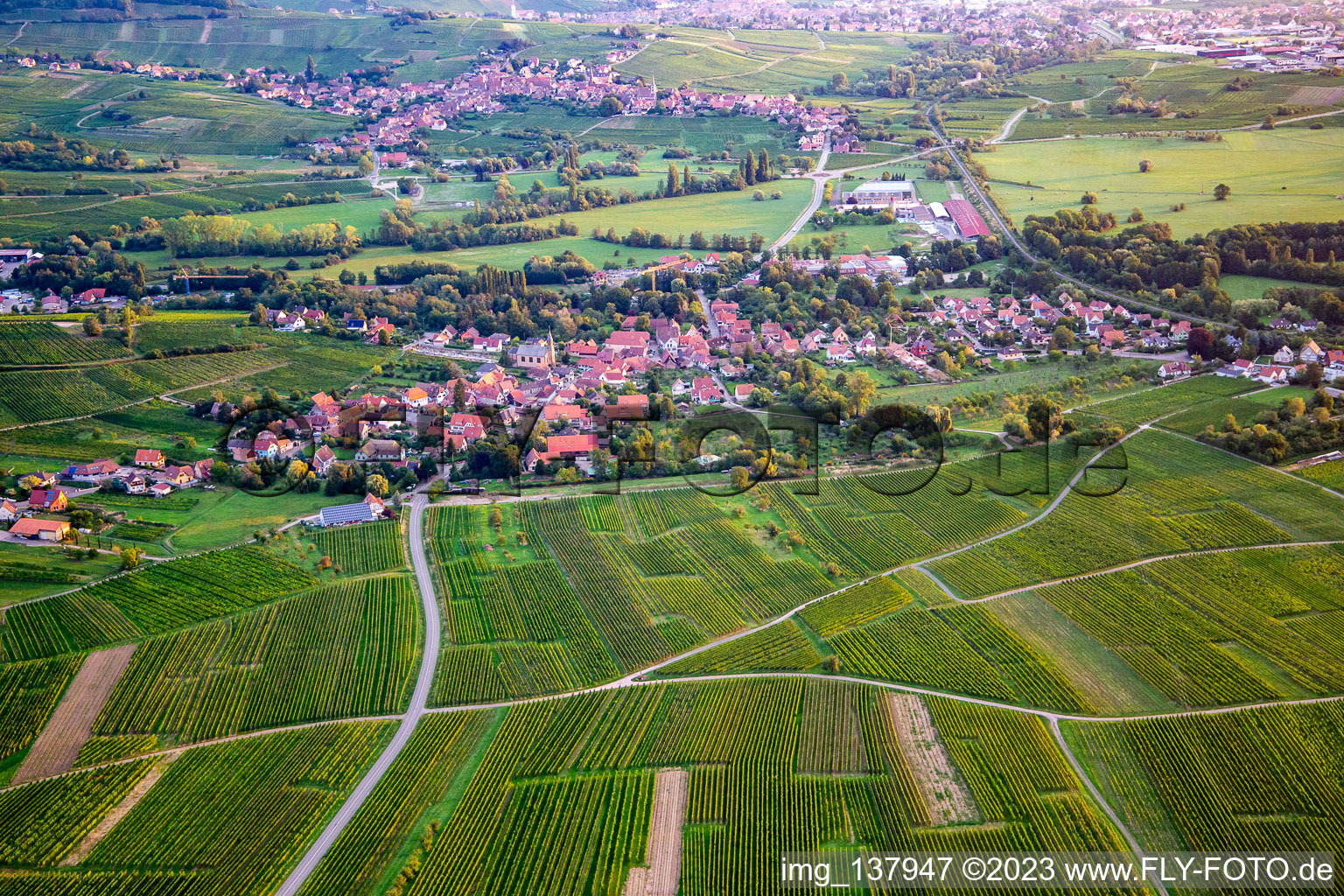 From the south in Eichhoffen in the state Bas-Rhin, France