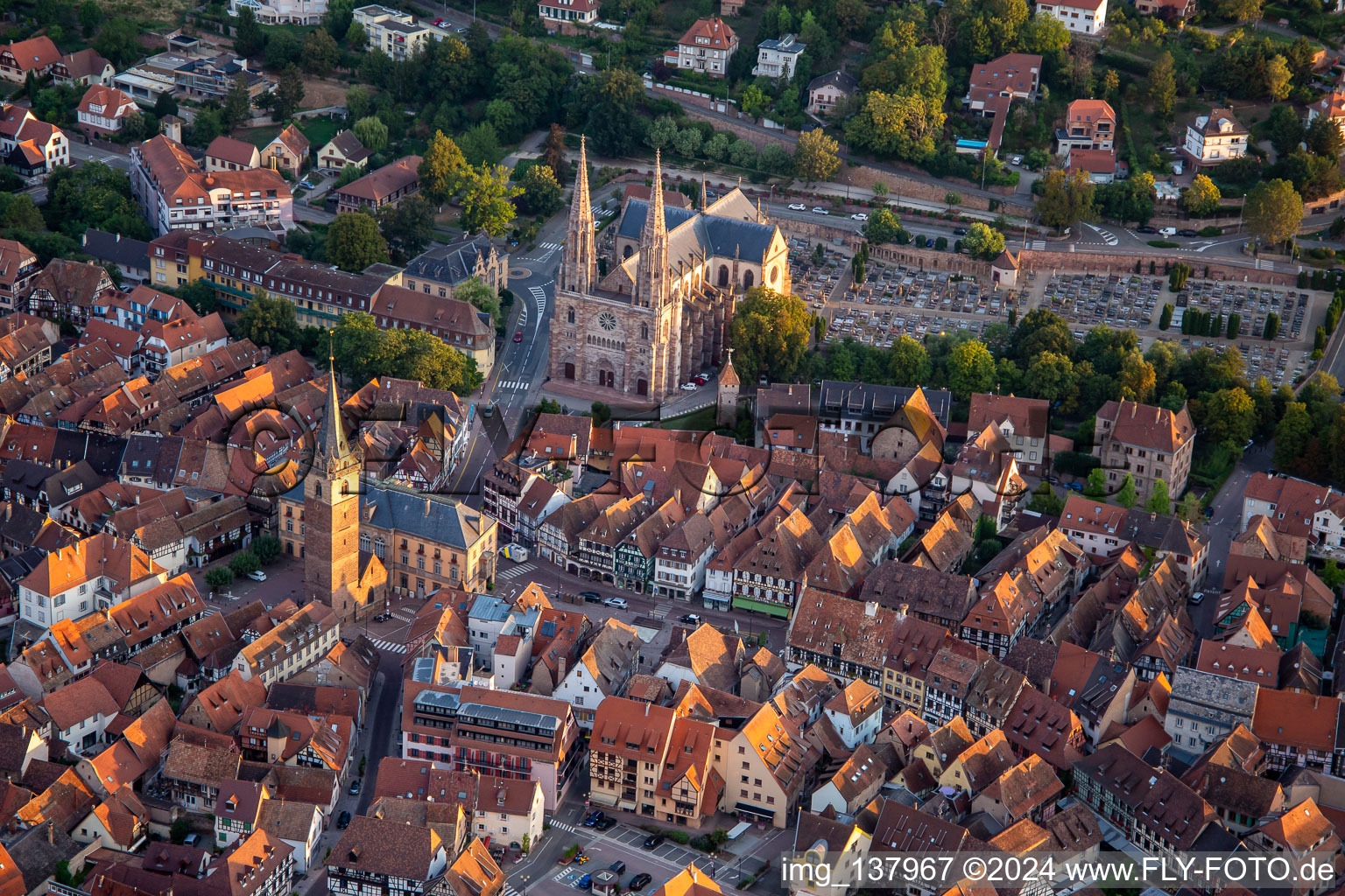 Church of Saints Peter and Paul in Obernai in the state Bas-Rhin, France