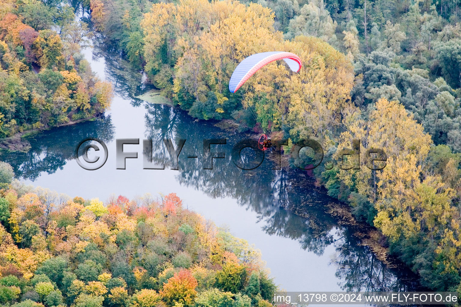 District Daxlanden in Karlsruhe in the state Baden-Wuerttemberg, Germany out of the air