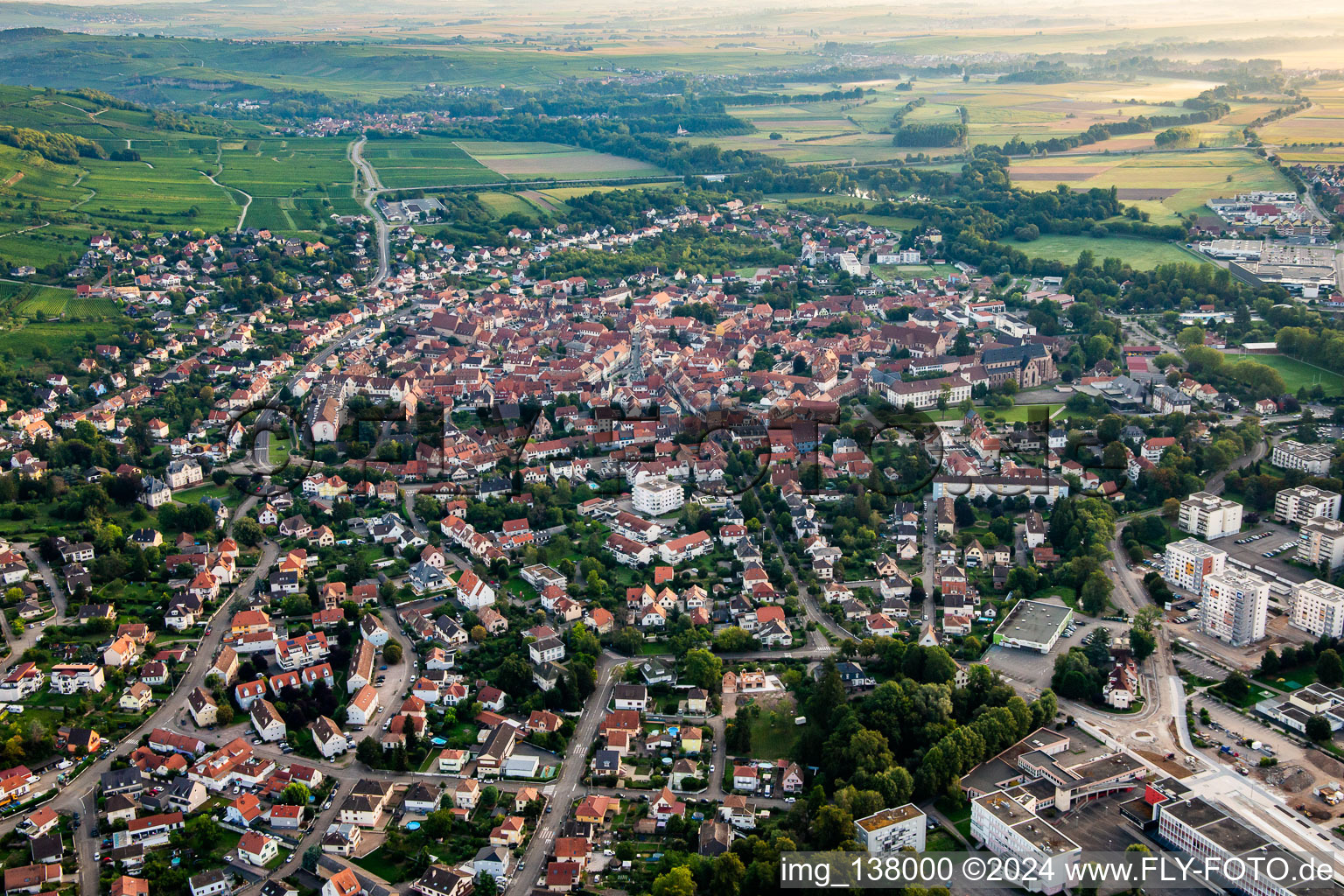 From the south in Molsheim in the state Bas-Rhin, France