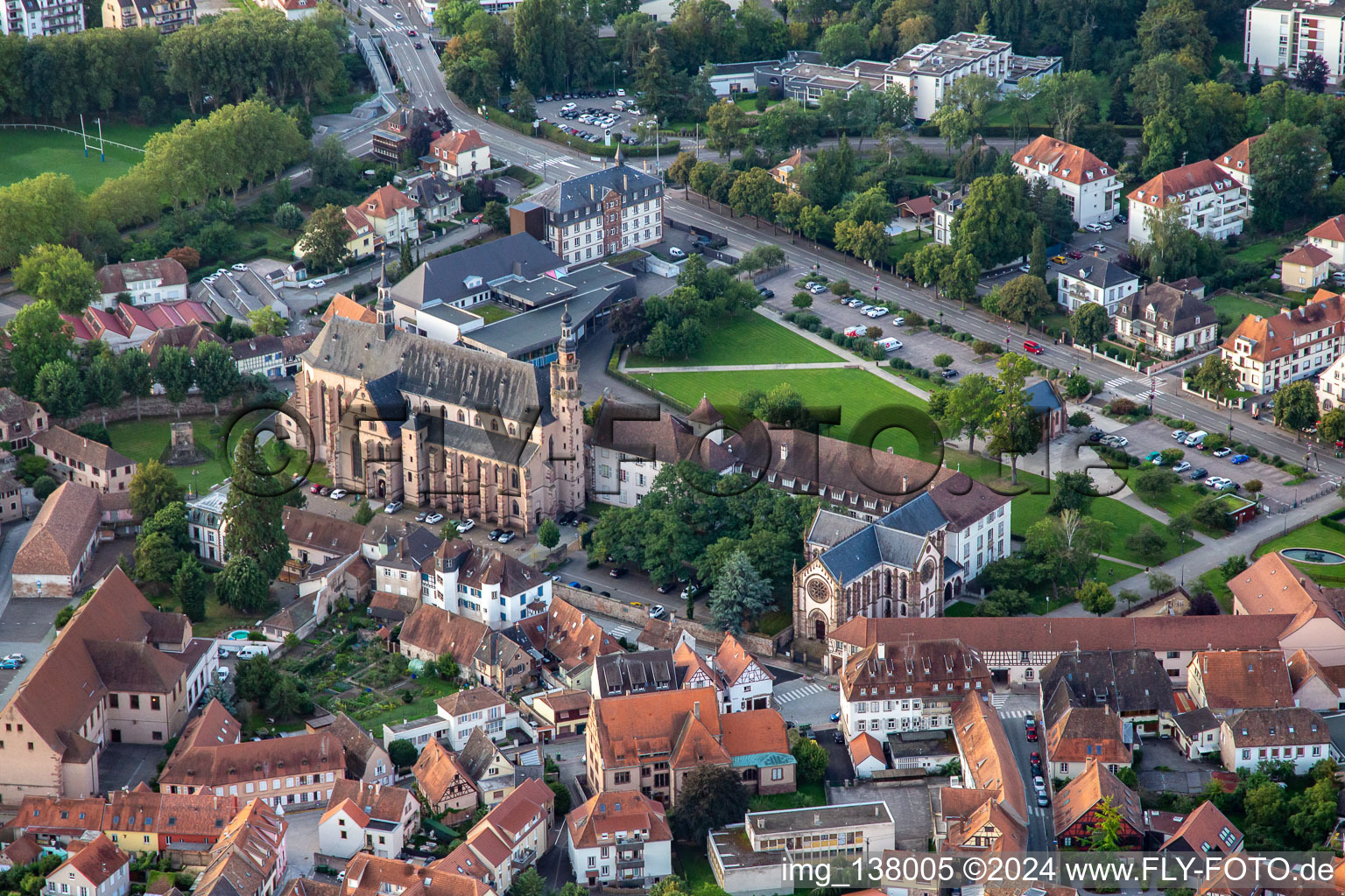 Église des Jésuites and Chapelle Notre-Dame de Molsheim at Jesuit Park in Molsheim in the state Bas-Rhin, France