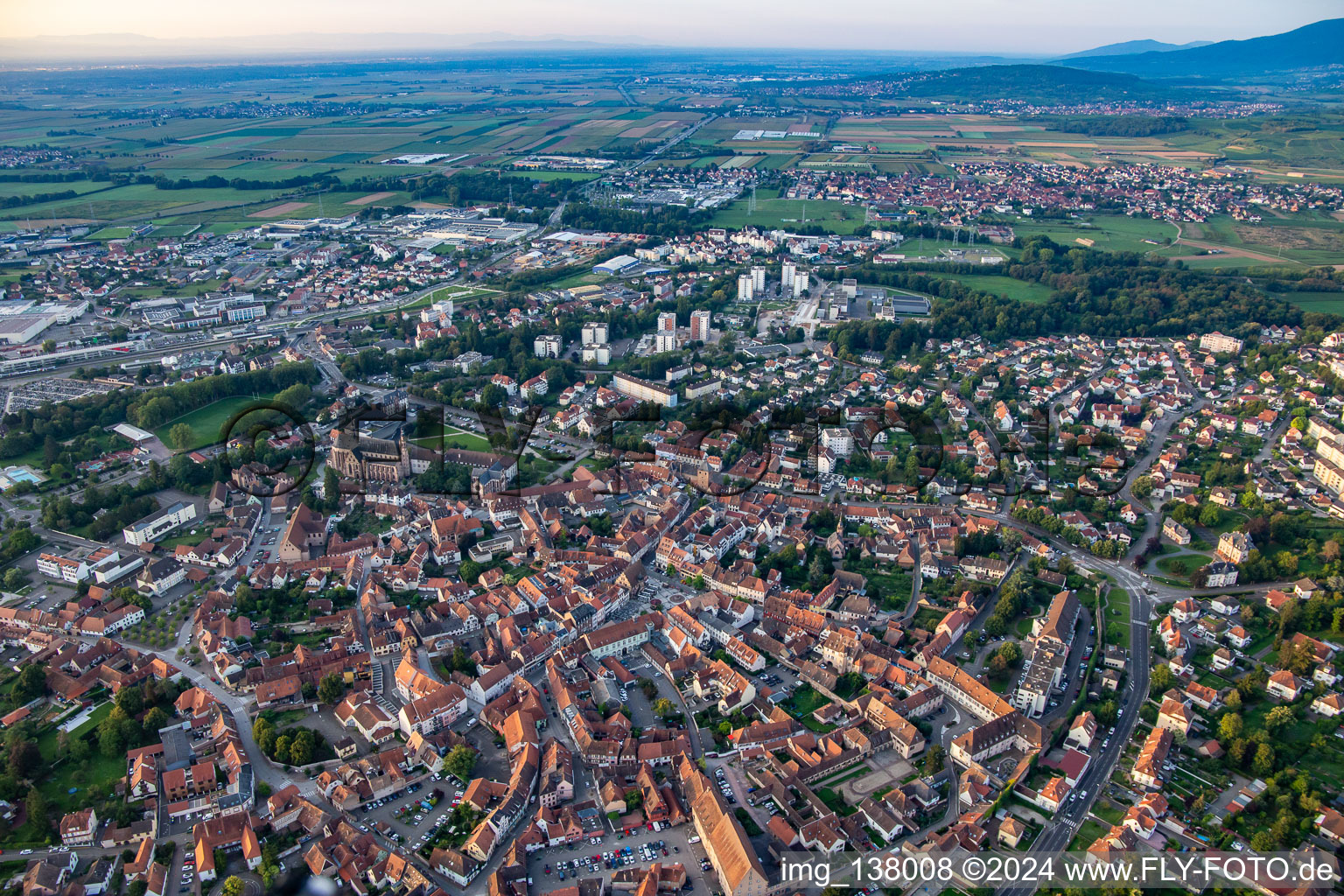 From the northwest in Molsheim in the state Bas-Rhin, France