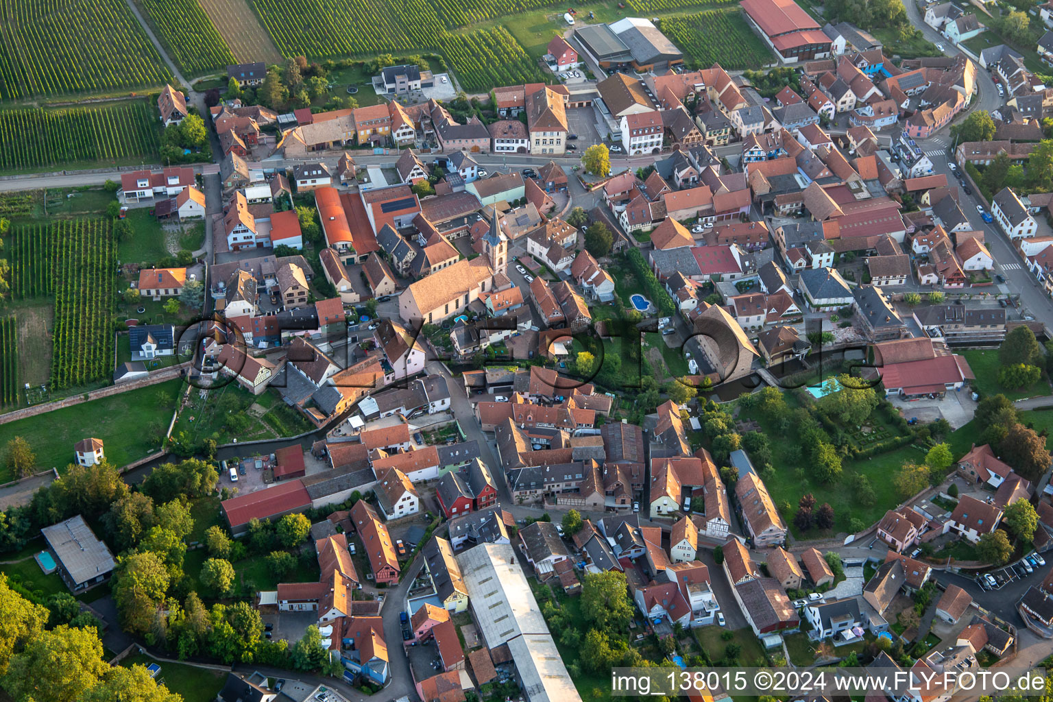 Church of Saint Etienne in Wolxheim in the state Bas-Rhin, France