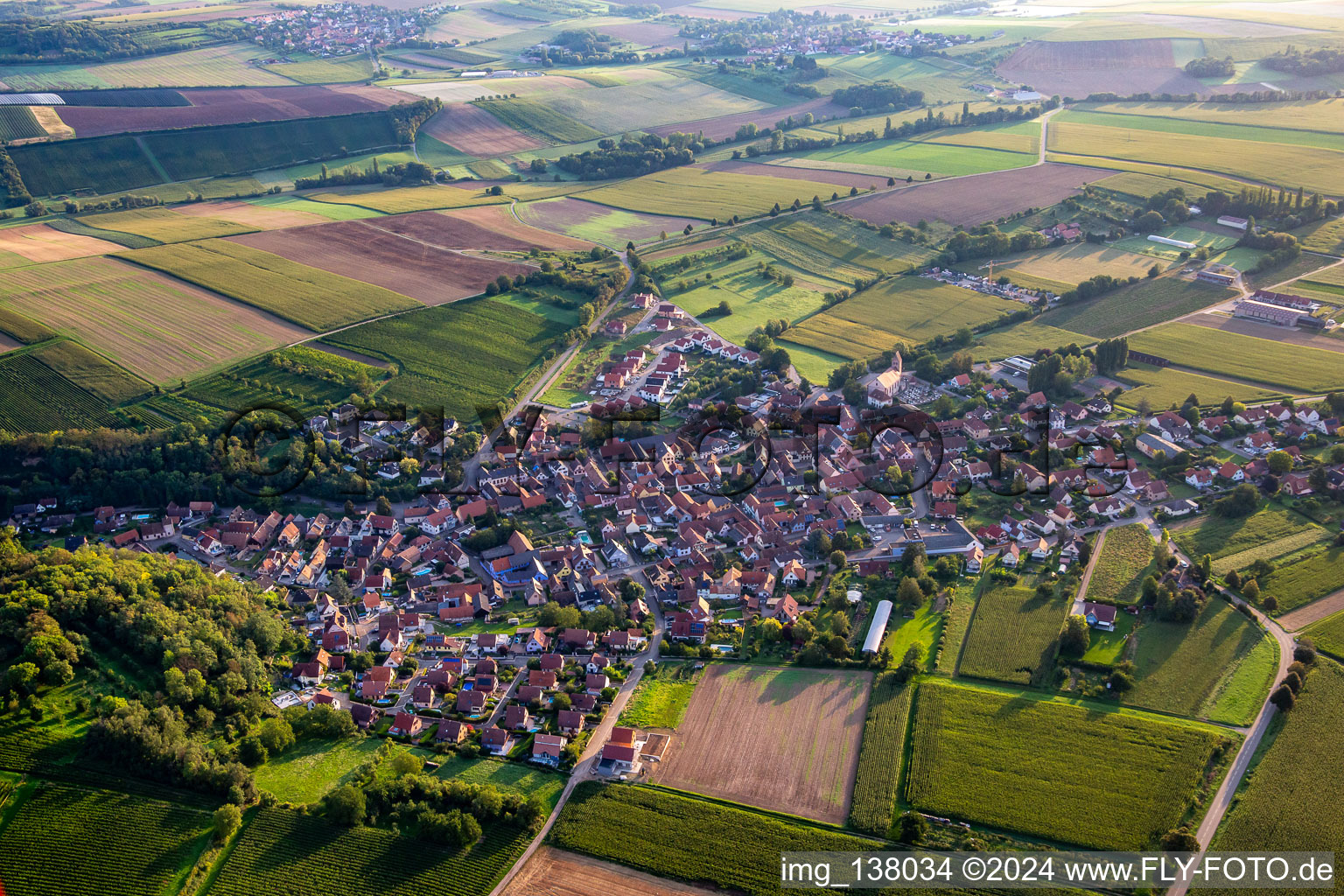 Kuttolsheim in the state Bas-Rhin, France