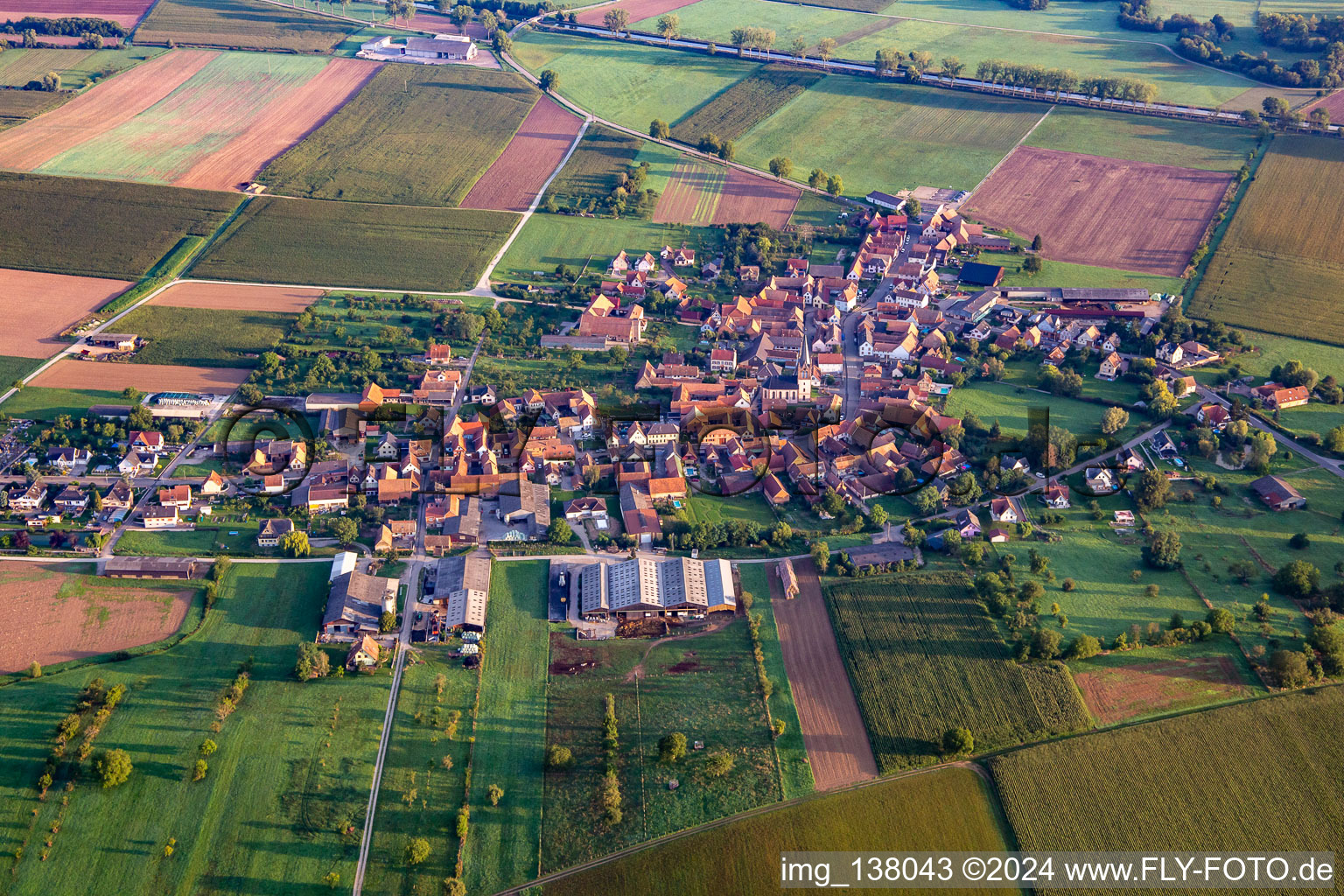 Ingenheim in the state Bas-Rhin, France