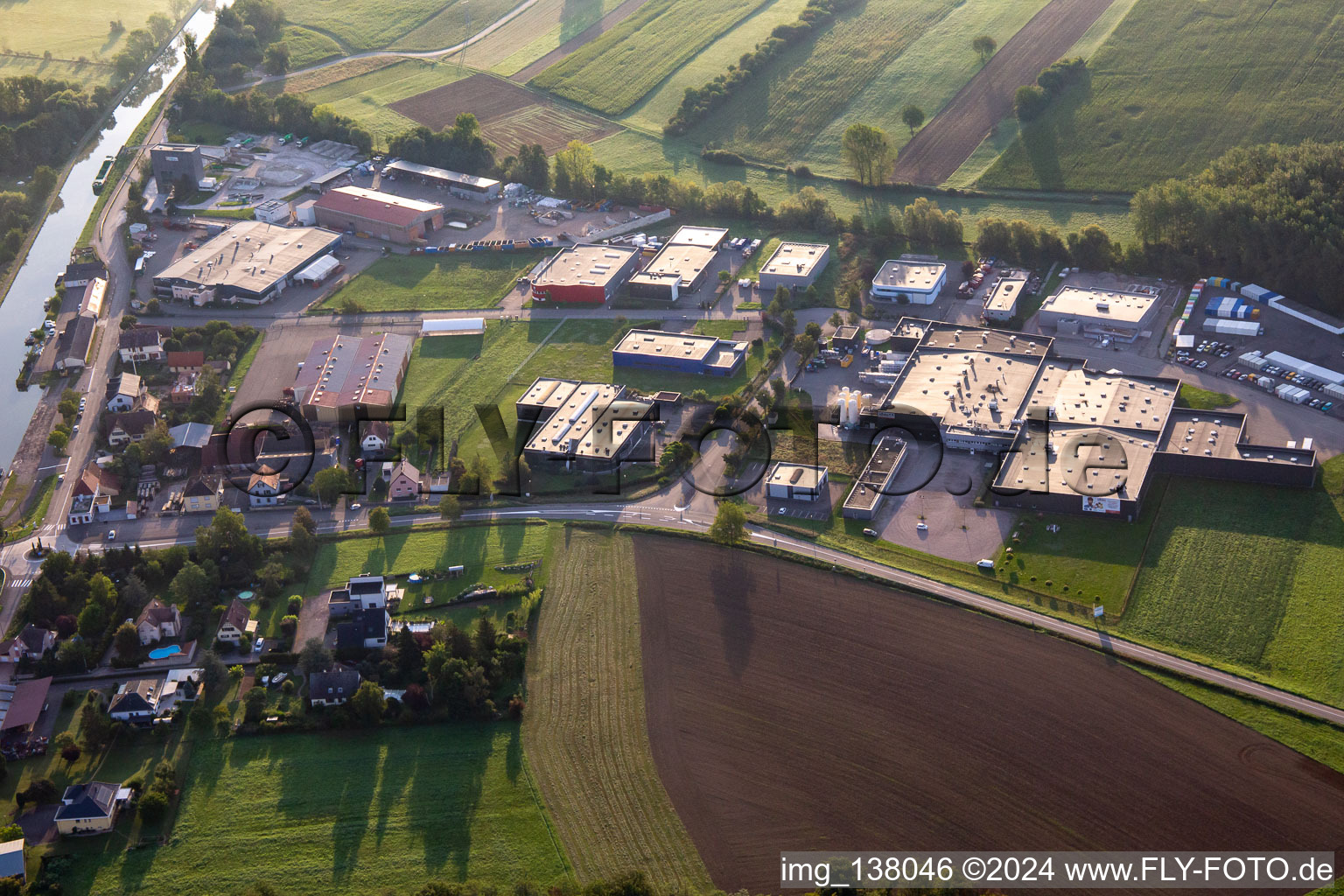 Commercial area in Hochfelden in the state Bas-Rhin, France