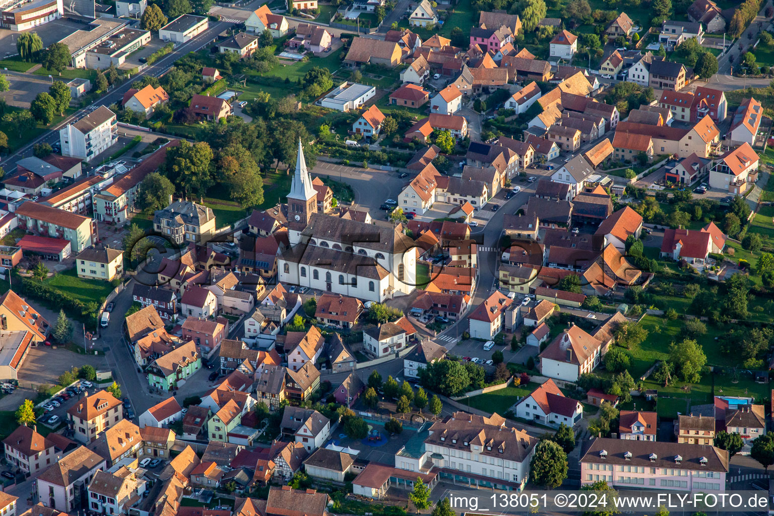 Catholic Church in Hochfelden in the state Bas-Rhin, France