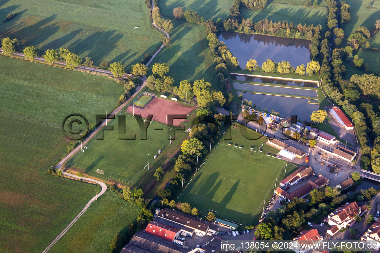 Stade De Football and AAPMA Hochfelden (fishing club) in Hochfelden in the state Bas-Rhin, France