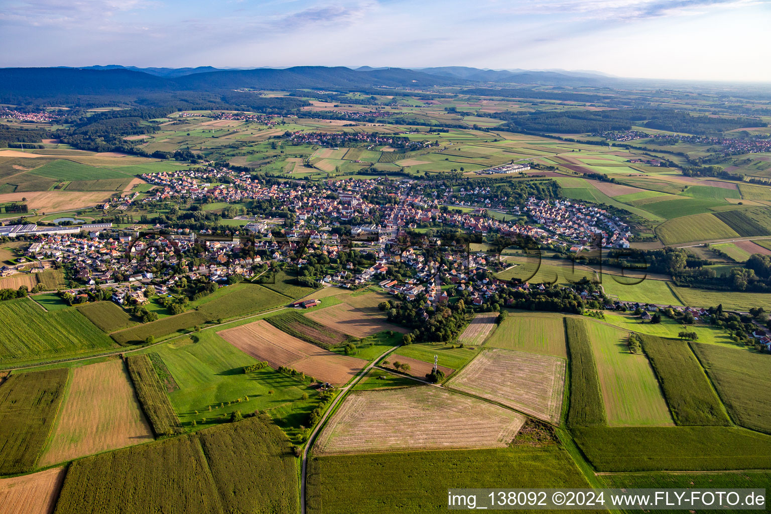 From the southeast in Soultz-sous-Forêts in the state Bas-Rhin, France