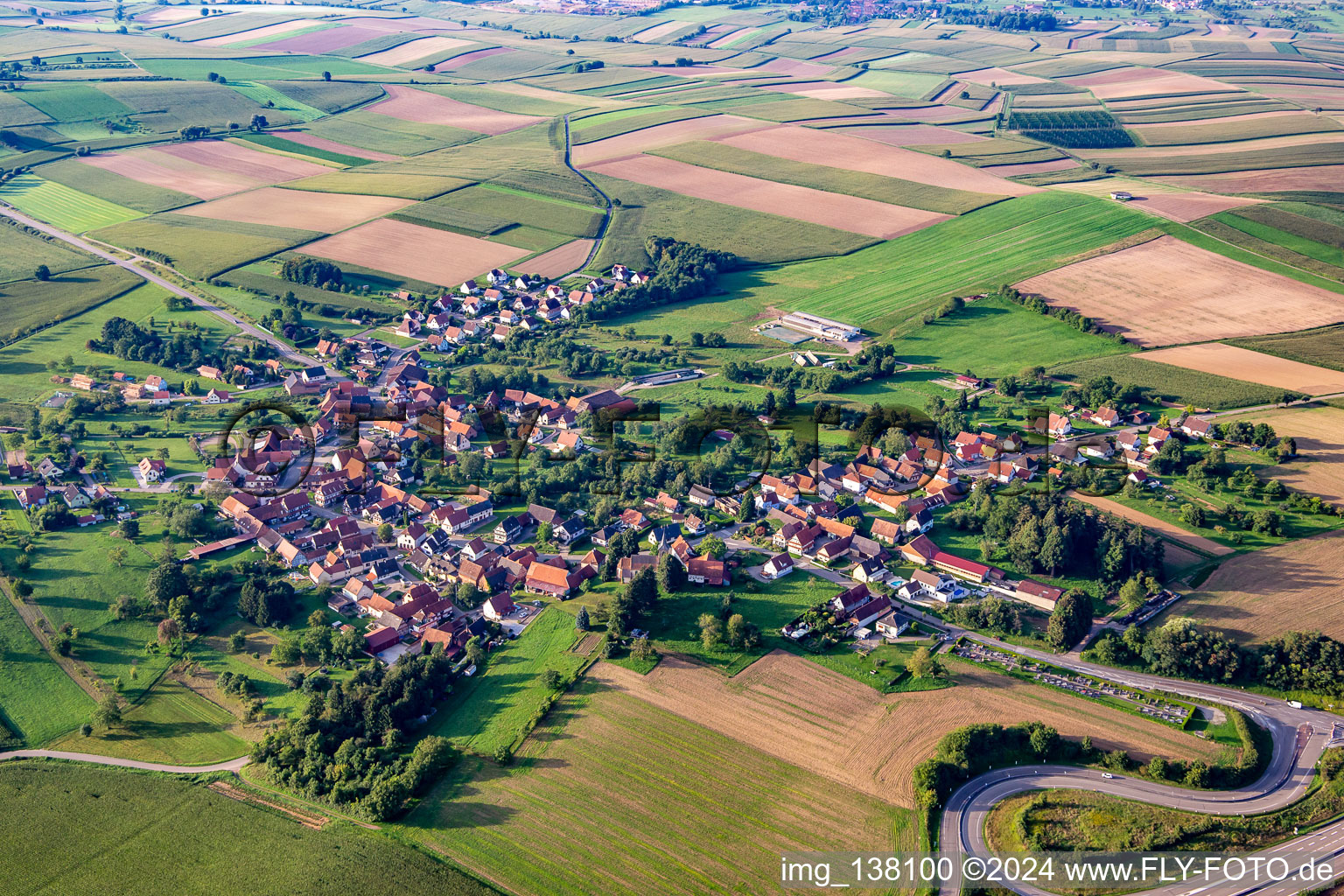 Hermerswiller in Hoffen in the state Bas-Rhin, France