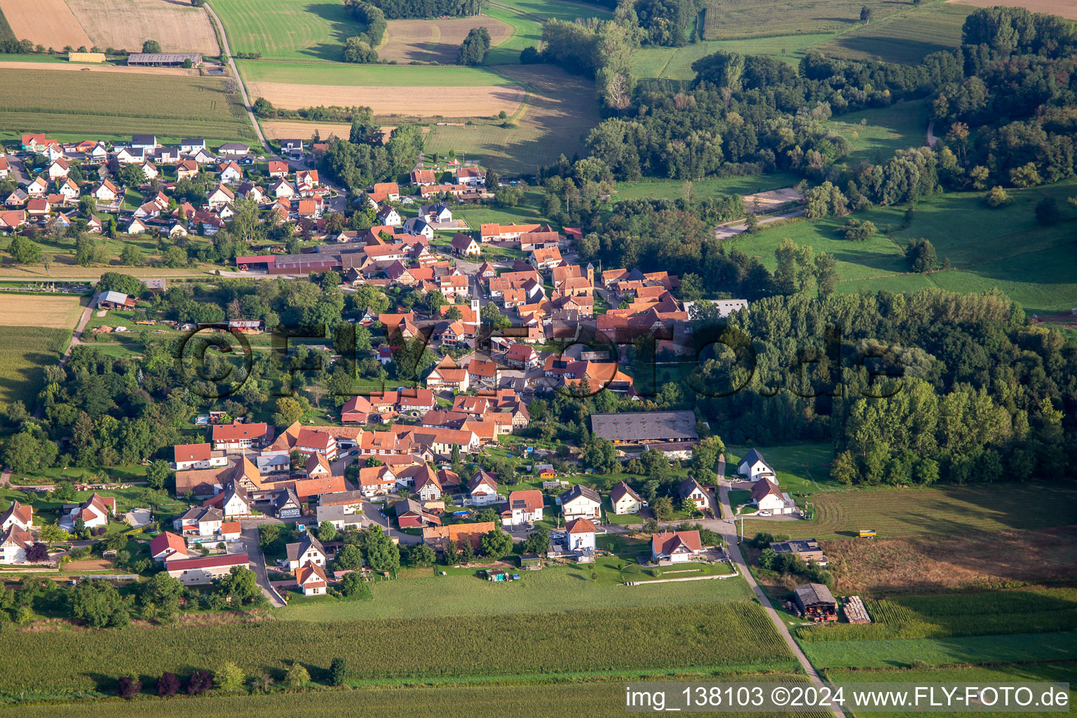 From the southeast in Ingolsheim in the state Bas-Rhin, France