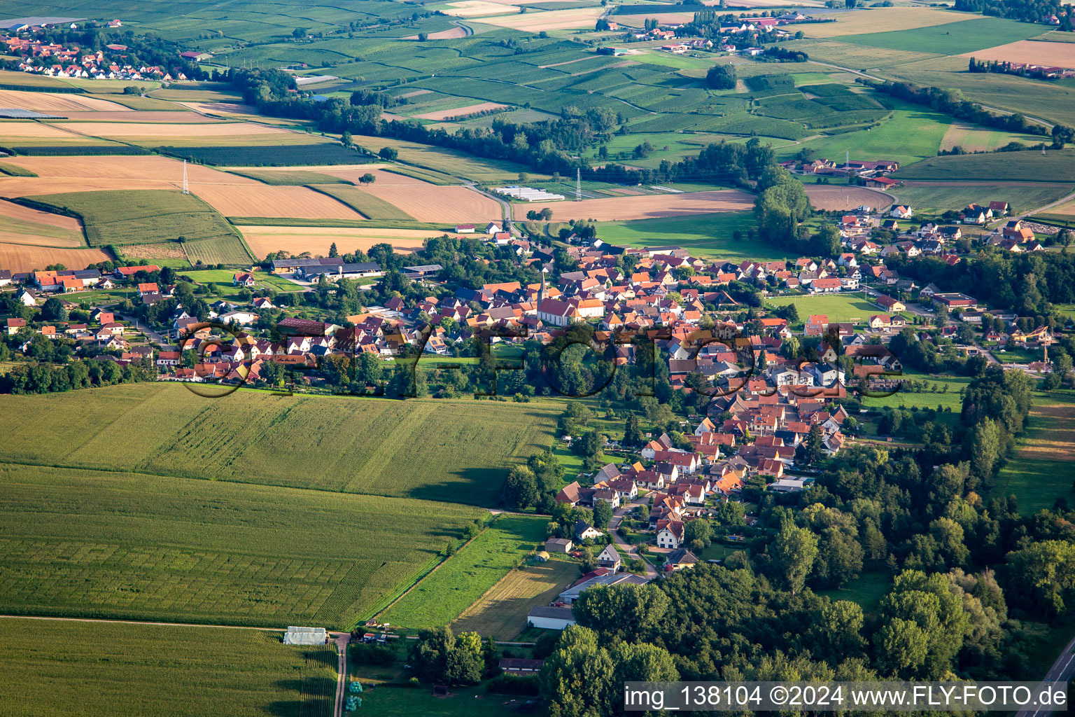 From the south in Riedseltz in the state Bas-Rhin, France