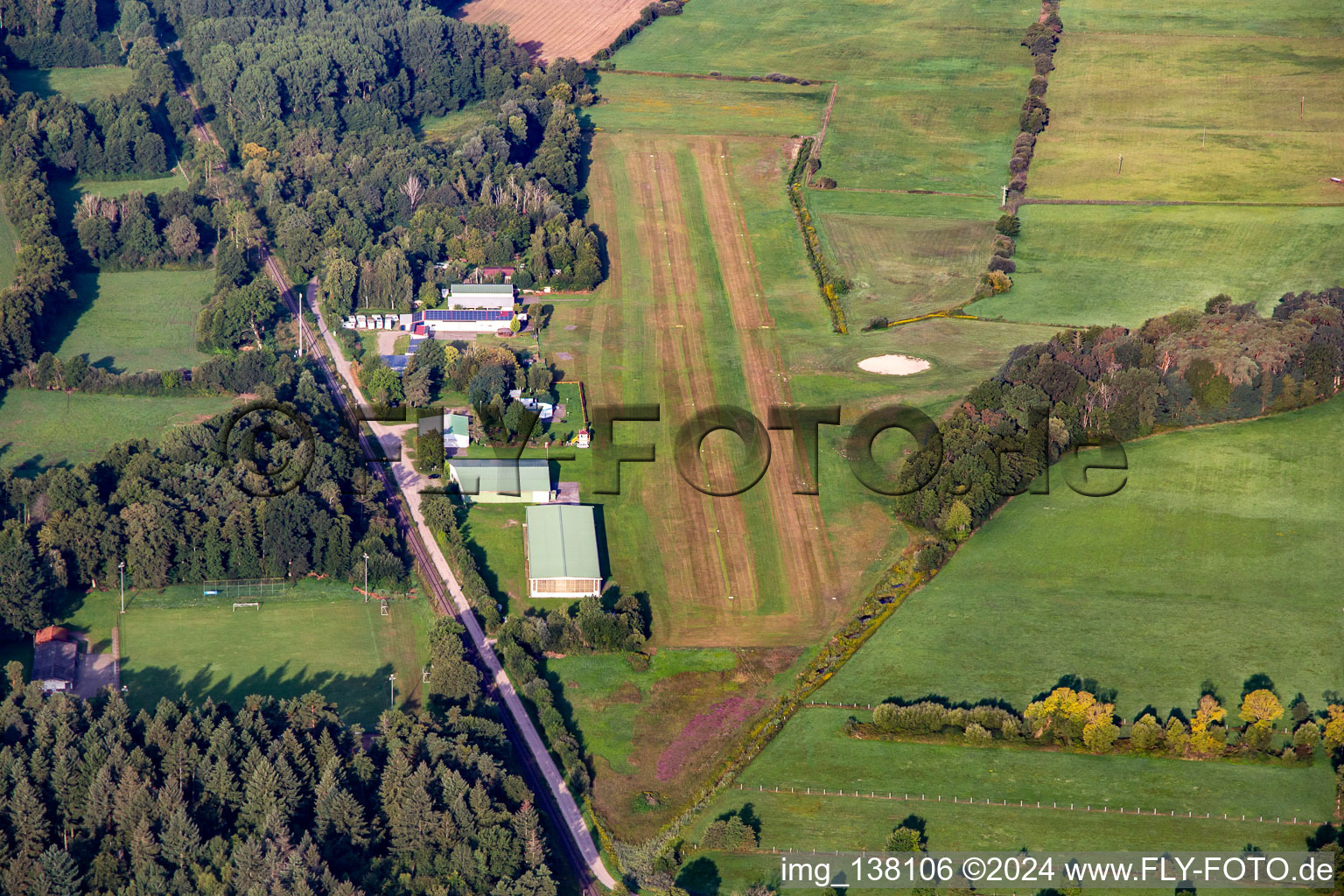 Airport Schweighofen EDRO in Schweighofen in the state Rhineland-Palatinate, Germany