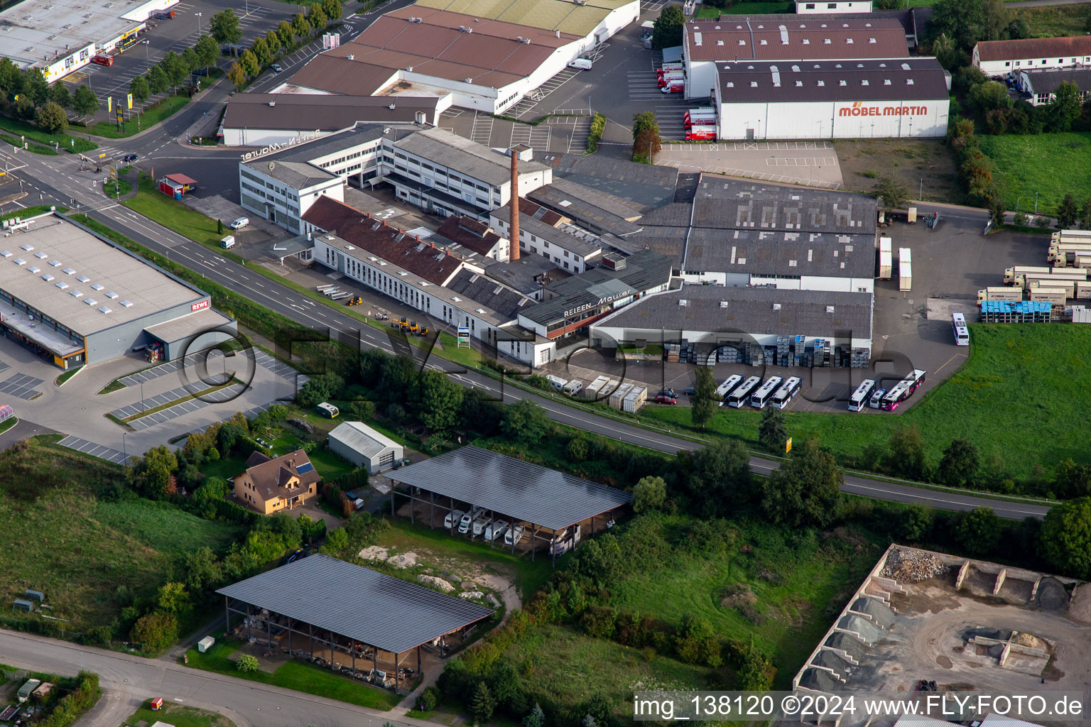 Ulland Construction Equipment Rental & Sales in the former Reifen.-Maurer in Meisenheim in the state Rhineland-Palatinate, Germany