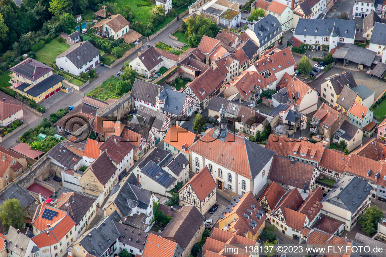 Old Town Hall in Meisenheim in the state Rhineland-Palatinate, Germany