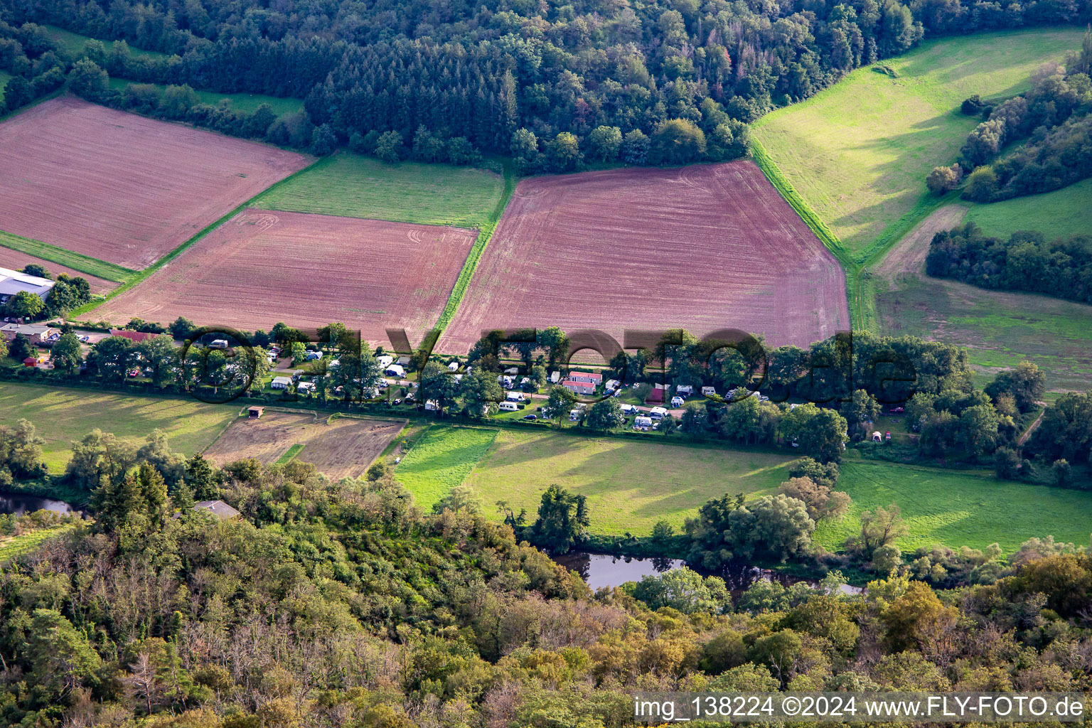 Camping Nahetal in the district Oberhausen in Oberhausen an der Nahe in the state Rhineland-Palatinate, Germany