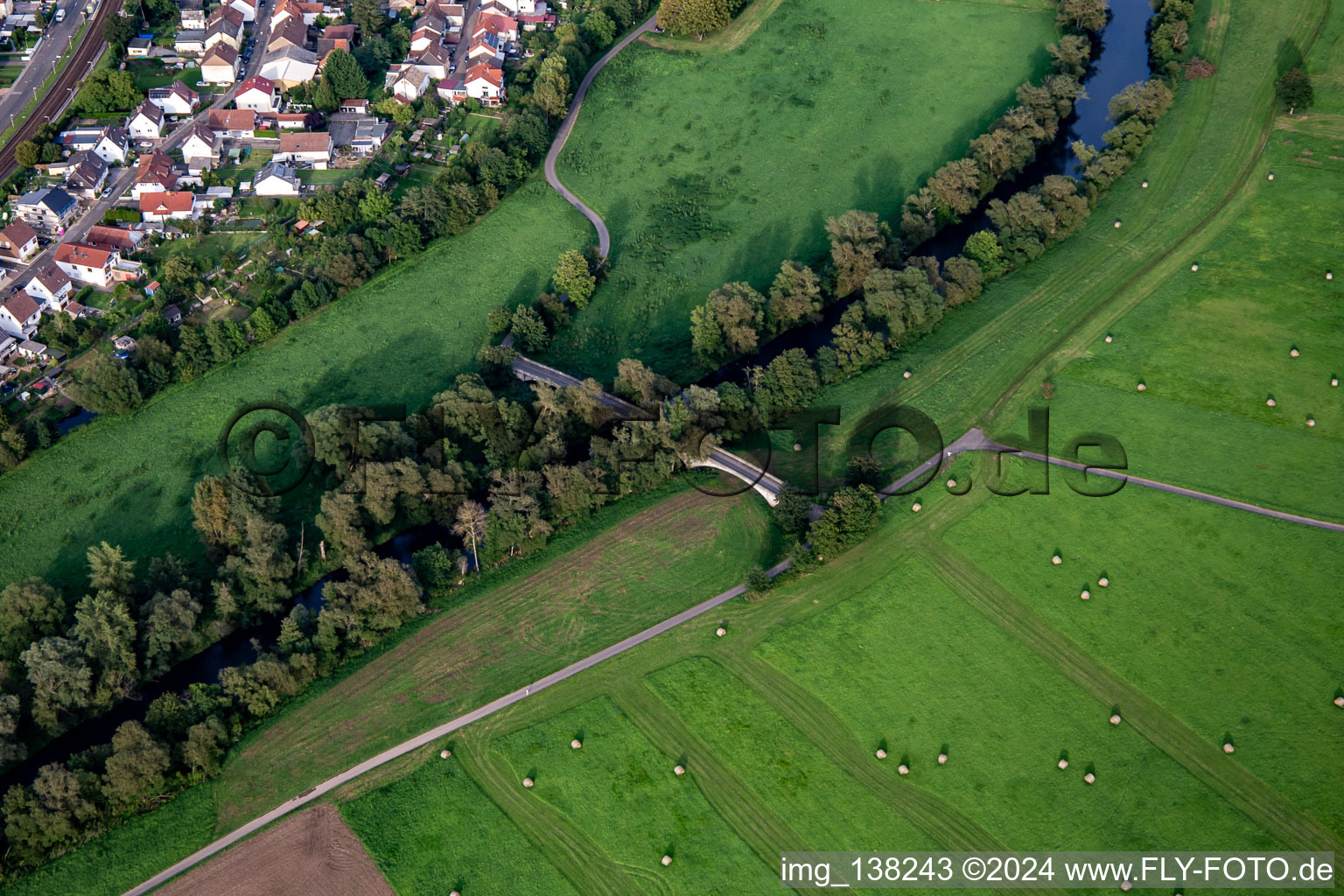 Norheim Auen Bridge over the Nahe in Norheim in the state Rhineland-Palatinate, Germany