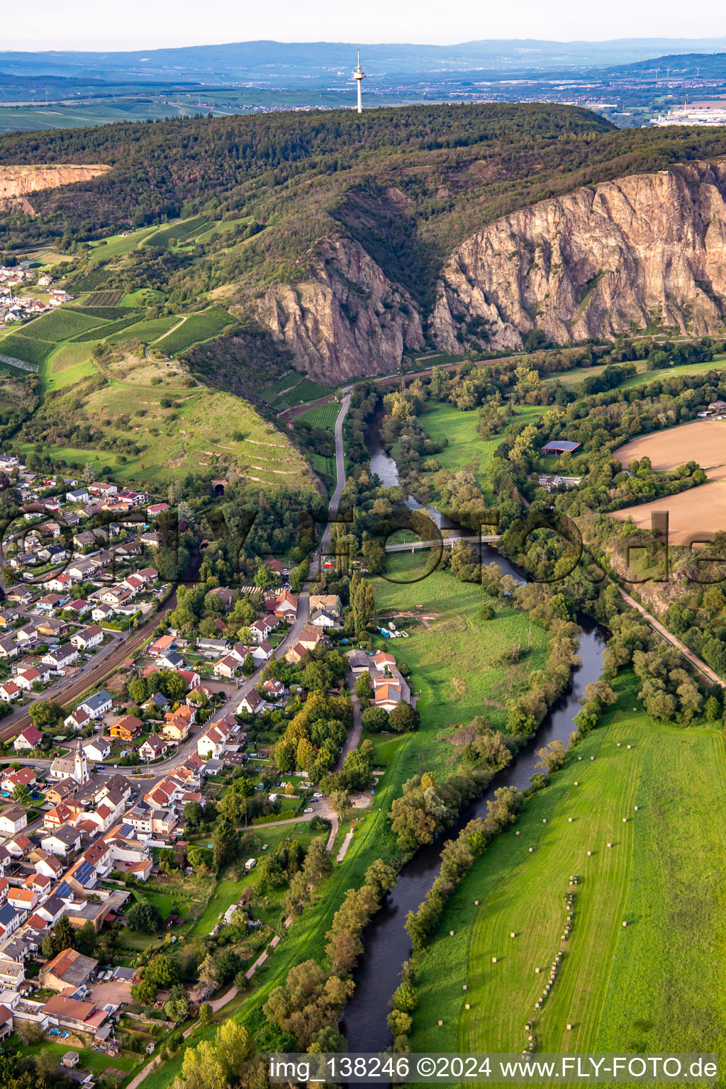 Nahe valley meadows in Norheim in the state Rhineland-Palatinate, Germany