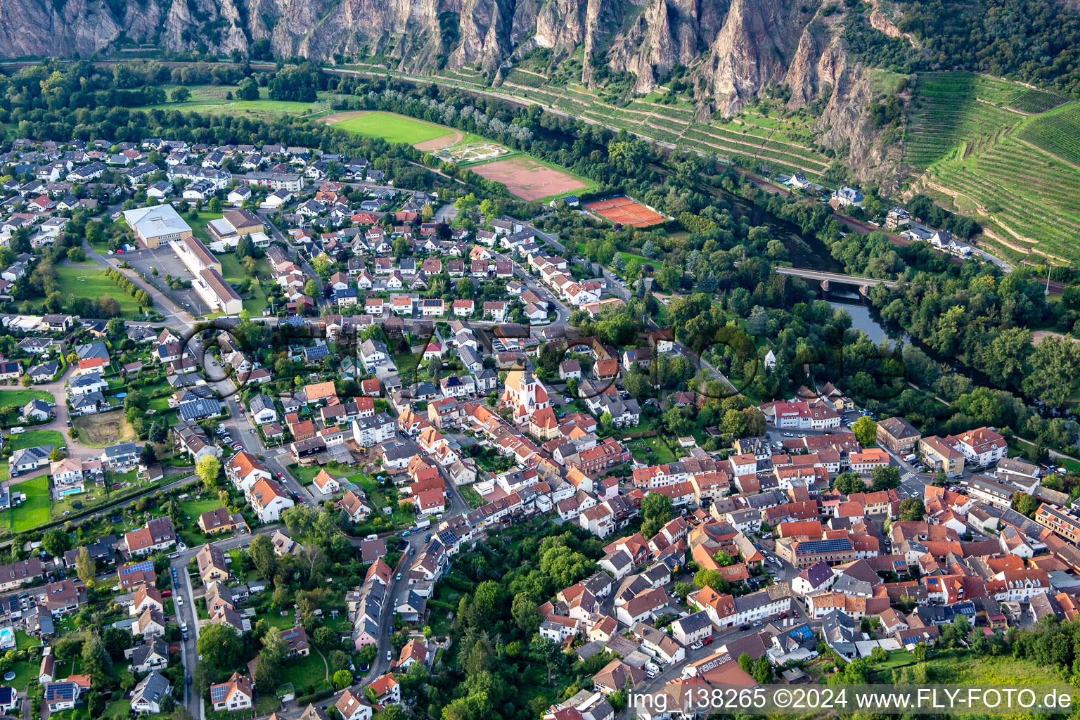 District Ebernburg in Bad Kreuznach in the state Rhineland-Palatinate, Germany