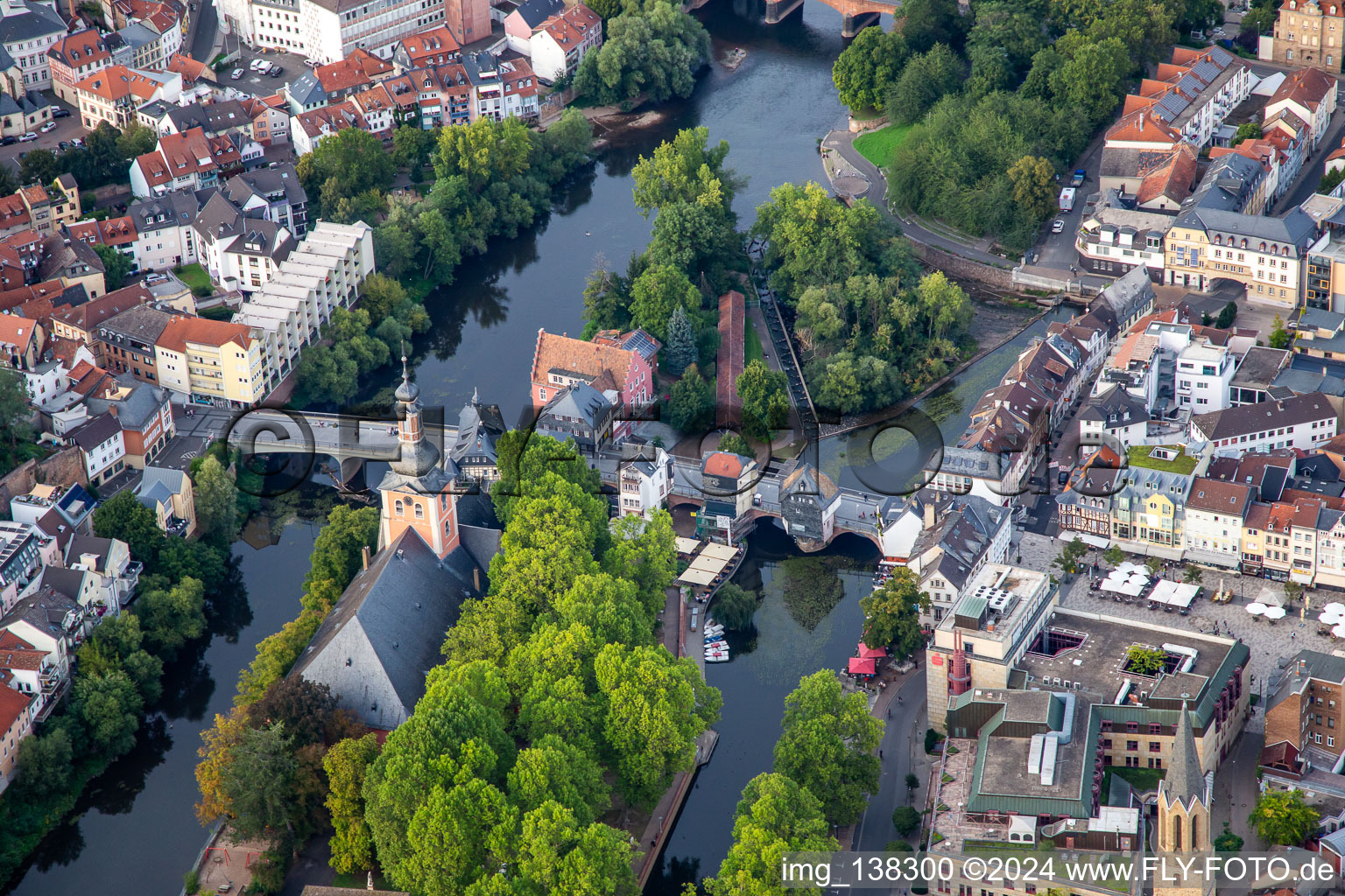 Old Nahe Bridge - Bridge Houses in Bad Kreuznach in the state Rhineland-Palatinate, Germany