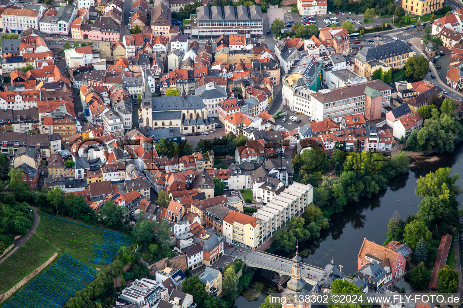 New Nahe Bridge in Bad Kreuznach in the state Rhineland-Palatinate, Germany