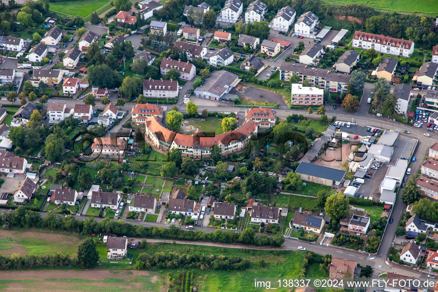 Rondell residential complex on Rüdesheimer Straße in Bad Kreuznach in the state Rhineland-Palatinate, Germany