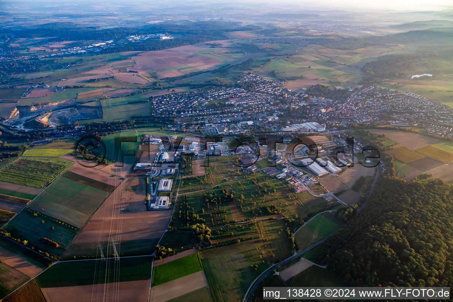 From the south in Knittlingen in the state Baden-Wuerttemberg, Germany