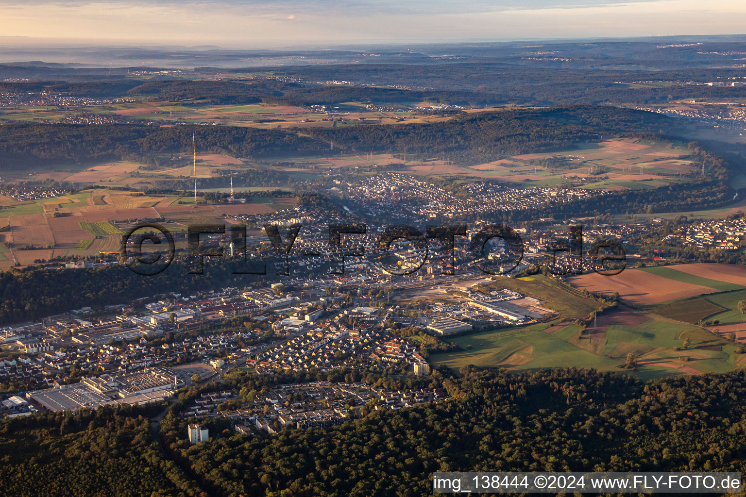 From the north in Mühlacker in the state Baden-Wuerttemberg, Germany