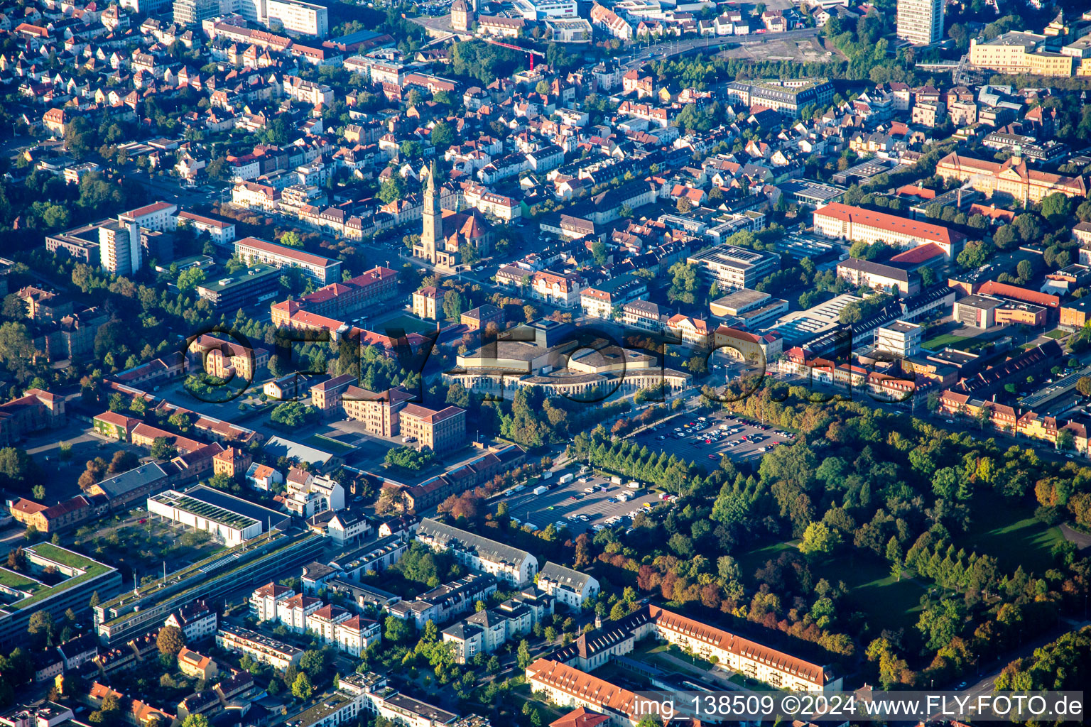 Forum at the Castle Park in Ludwigsburg in the state Baden-Wuerttemberg, Germany