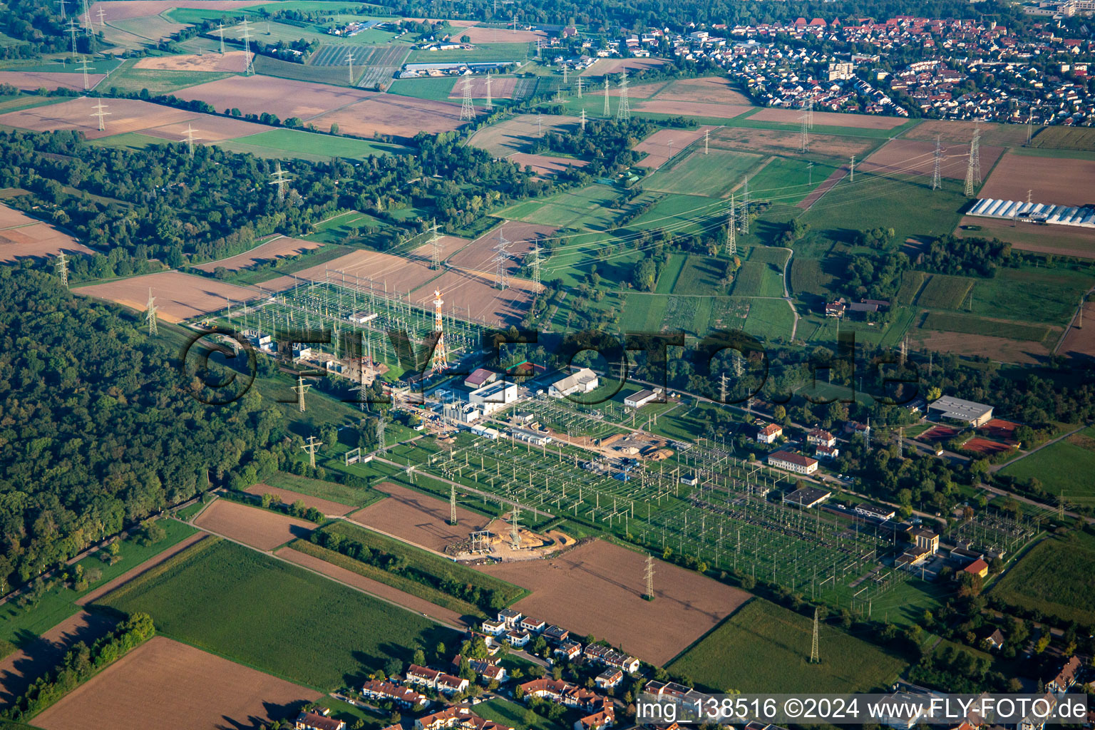 Substation Hoheneck in the district Hoheneck in Ludwigsburg in the state Baden-Wuerttemberg, Germany