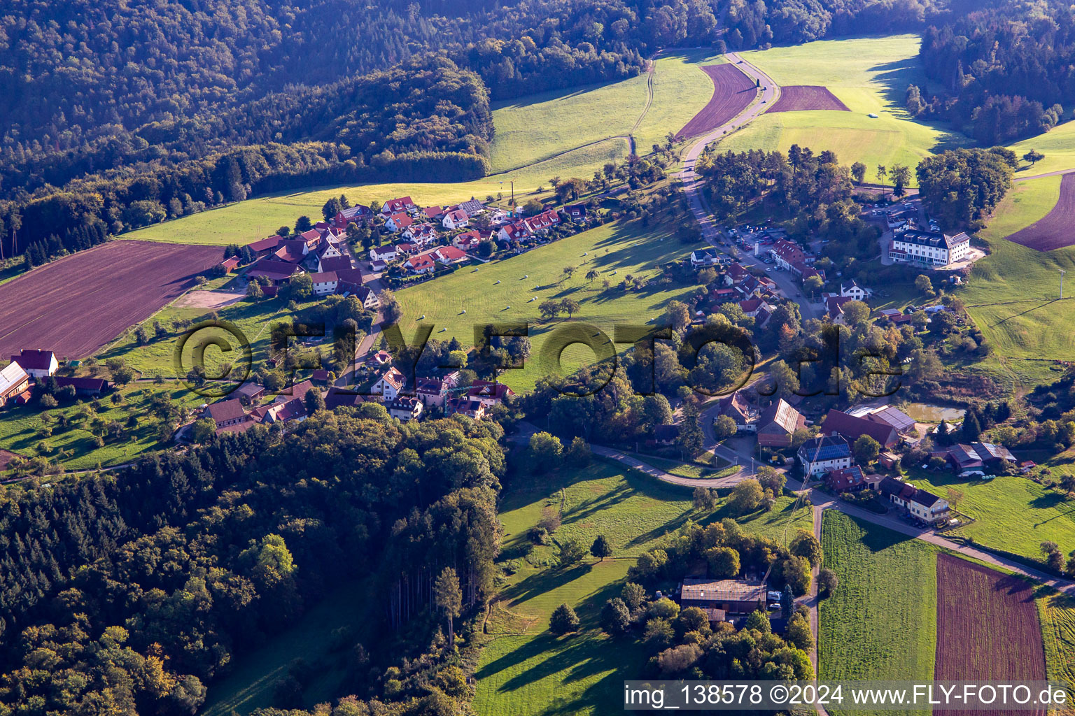 District Lutzenberg in Althütte in the state Baden-Wuerttemberg, Germany