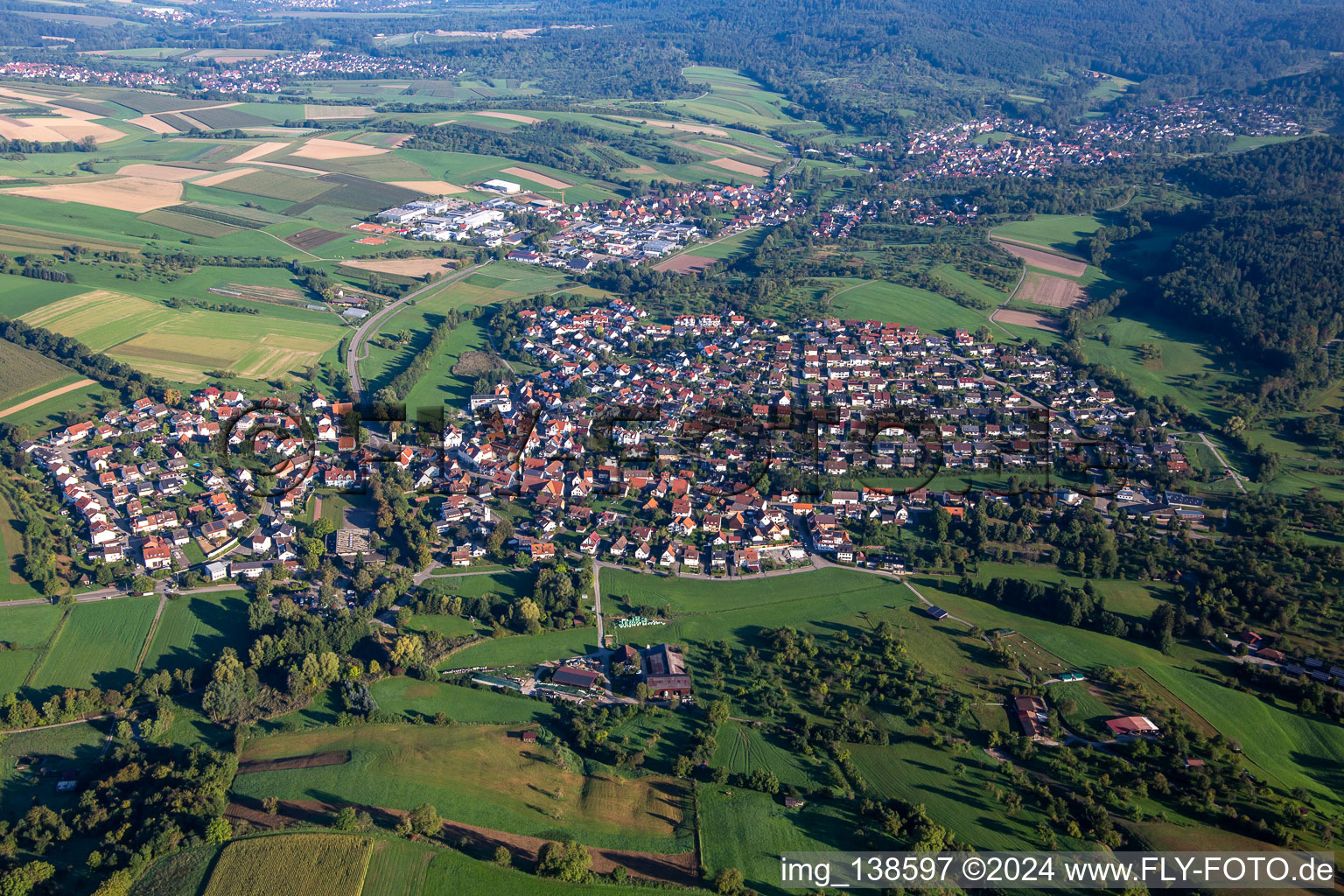 District Unterbrüden in Auenwald in the state Baden-Wuerttemberg, Germany