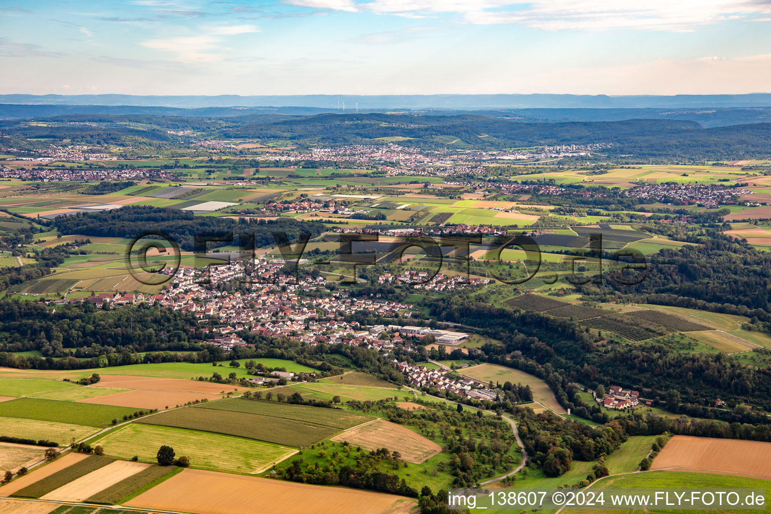 District Burgstall in Burgstetten in the state Baden-Wuerttemberg, Germany