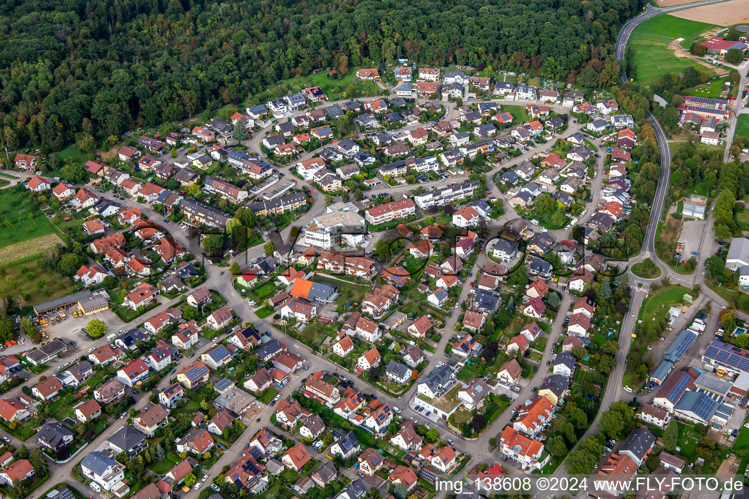 District Rielingshausen in Marbach am Neckar in the state Baden-Wuerttemberg, Germany