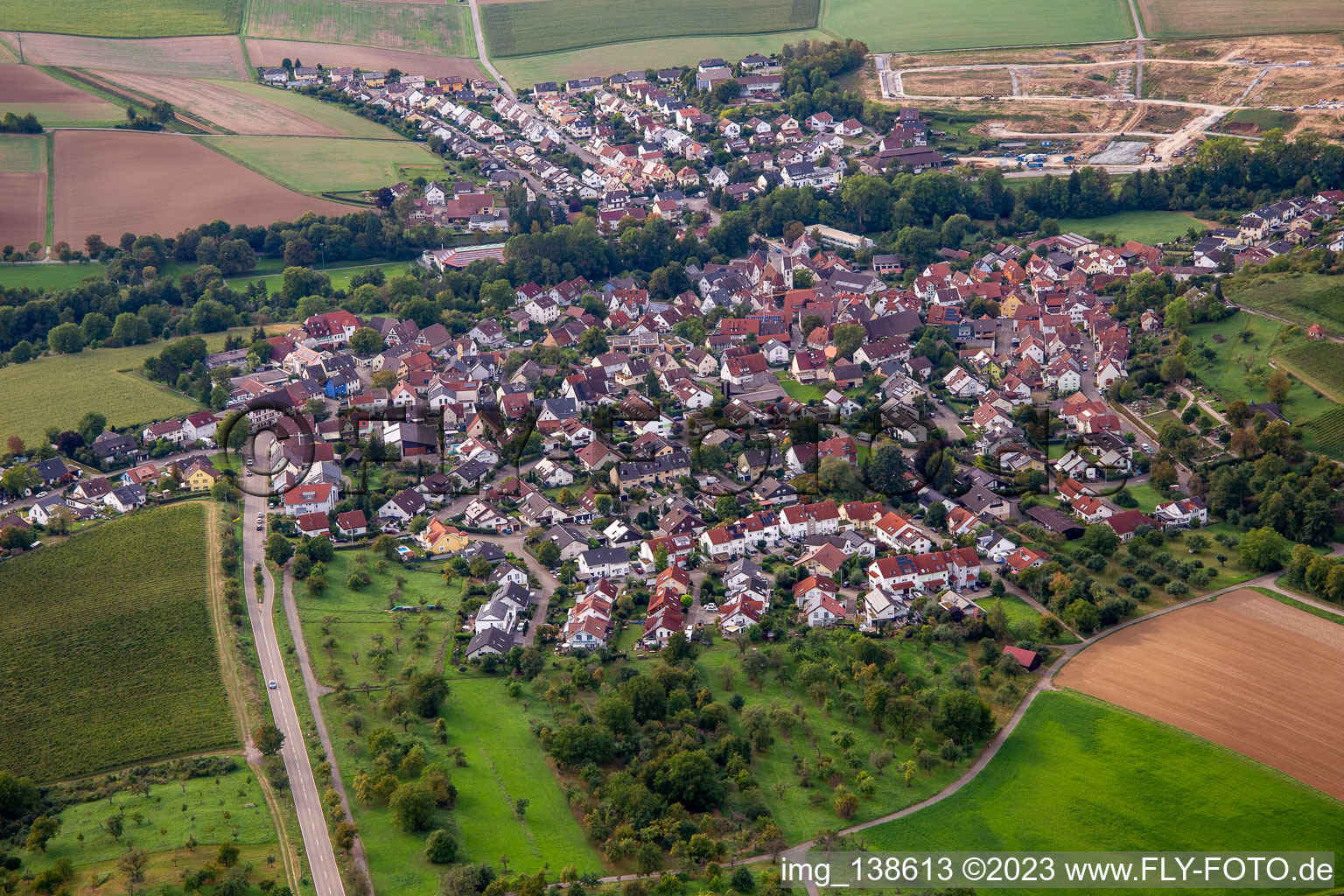 District Kleinbottwar in Steinheim an der Murr in the state Baden-Wuerttemberg, Germany