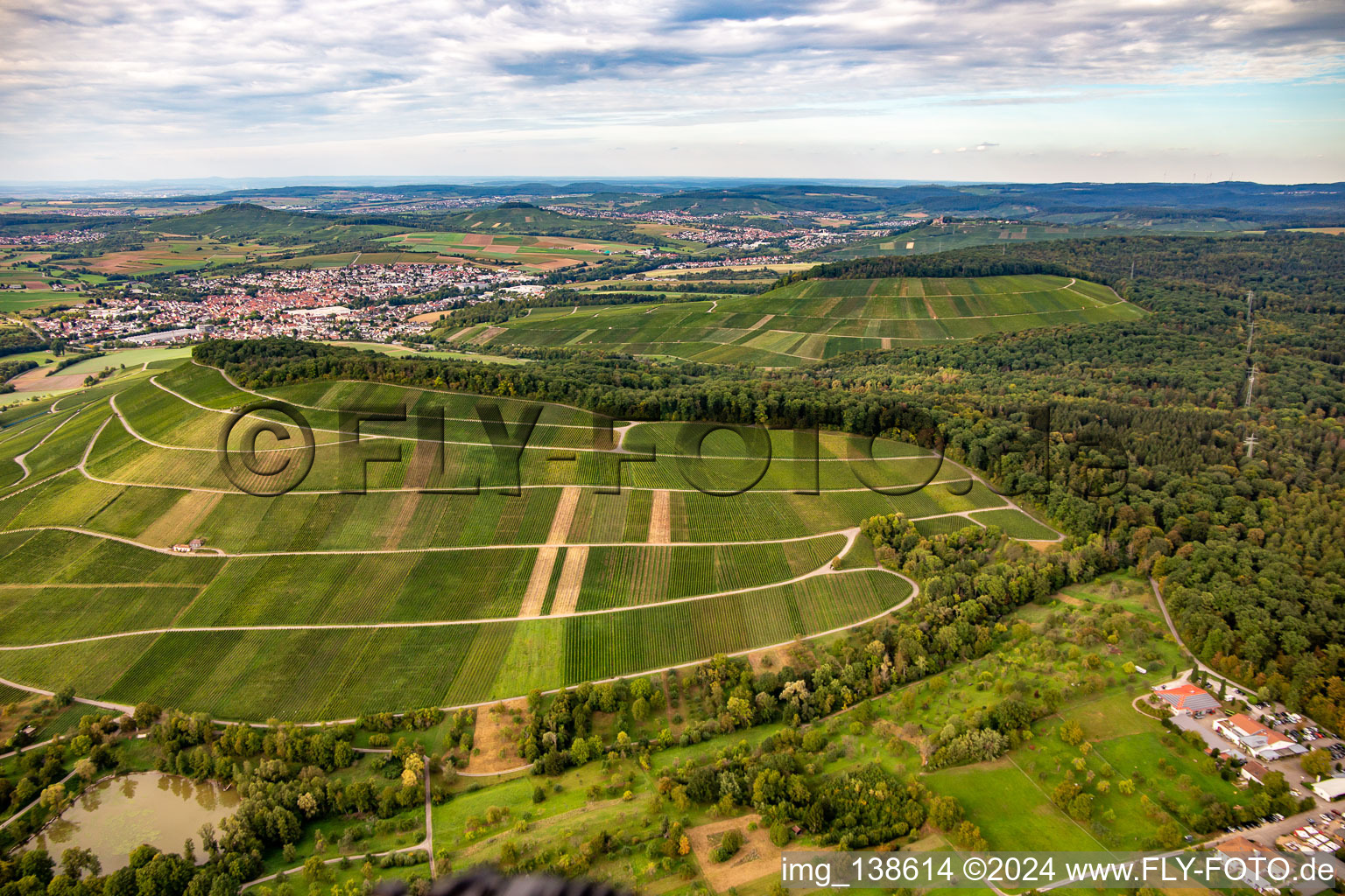 Großbottwar vineyard in the district Kleinbottwar in Steinheim an der Murr in the state Baden-Wuerttemberg, Germany