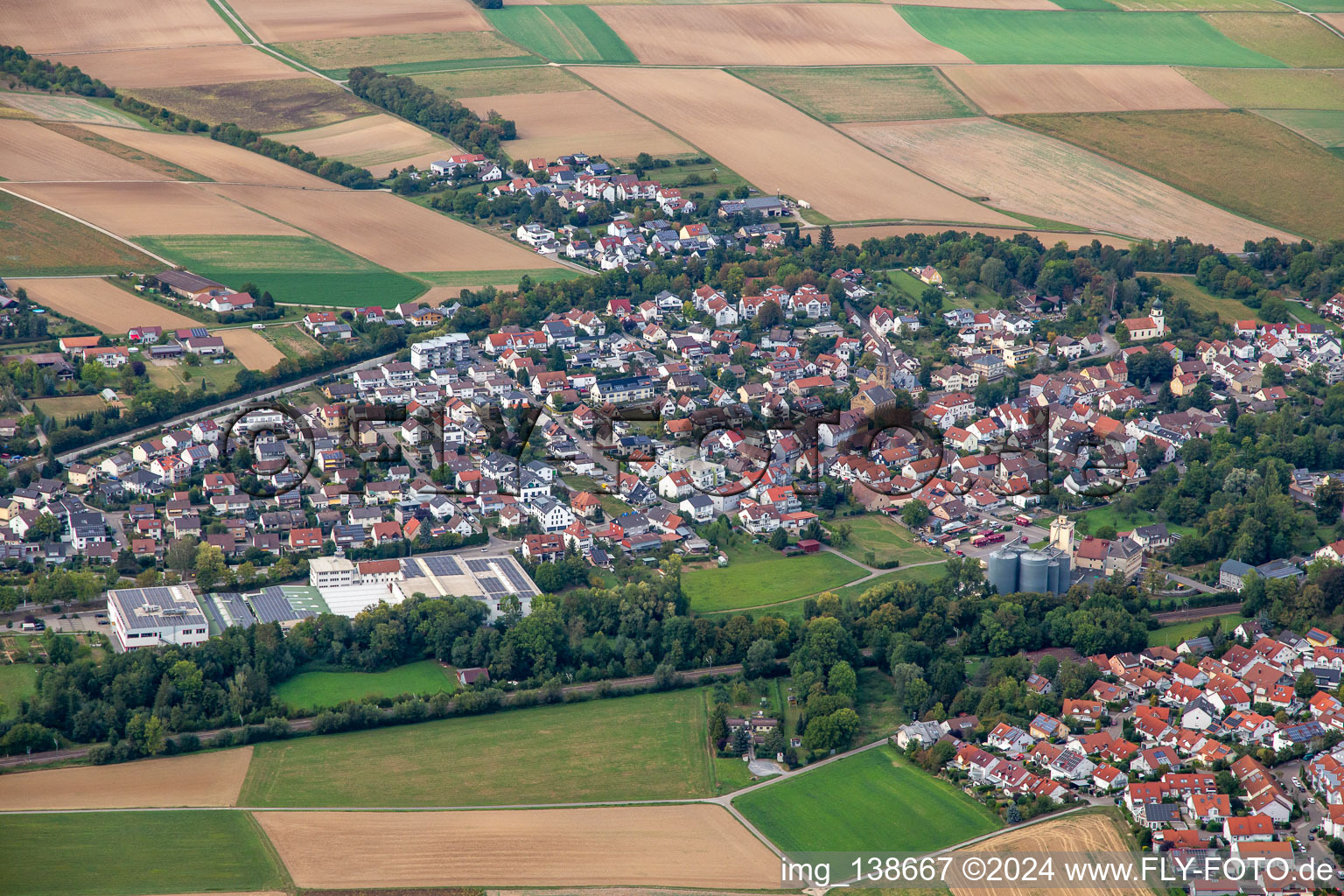 District Schluchtern in Leingarten in the state Baden-Wuerttemberg, Germany