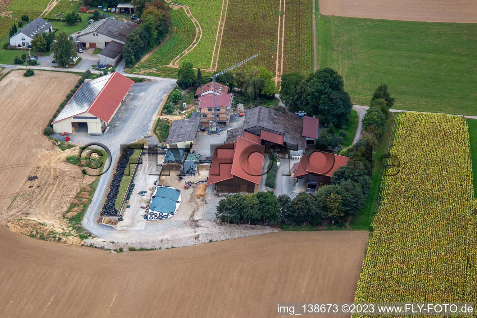 Resettlement in the district Stebbach in Gemmingen in the state Baden-Wuerttemberg, Germany