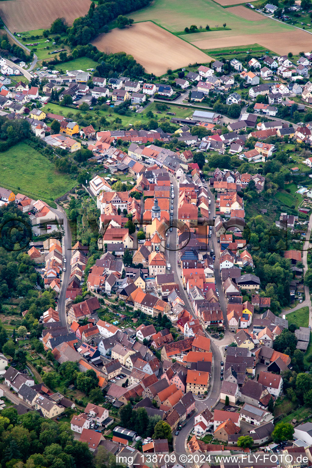 District Gochsheim in Kraichtal in the state Baden-Wuerttemberg, Germany