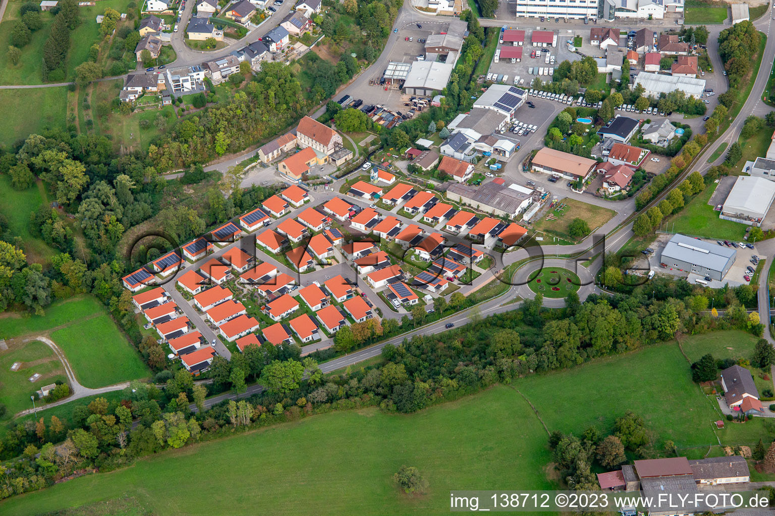 Alte Mühle 1-80 Residential Park Flehingen in the district Flehingen in Oberderdingen in the state Baden-Wuerttemberg, Germany