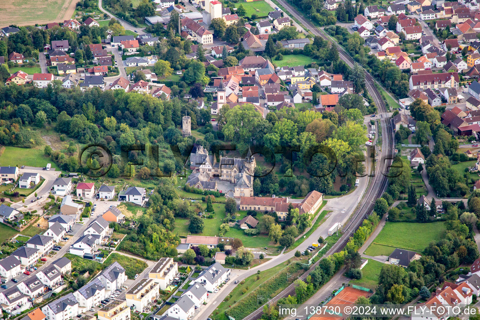 Black Dog Owner Nadine Schwarz in Gondelsheim in the state Baden-Wuerttemberg, Germany