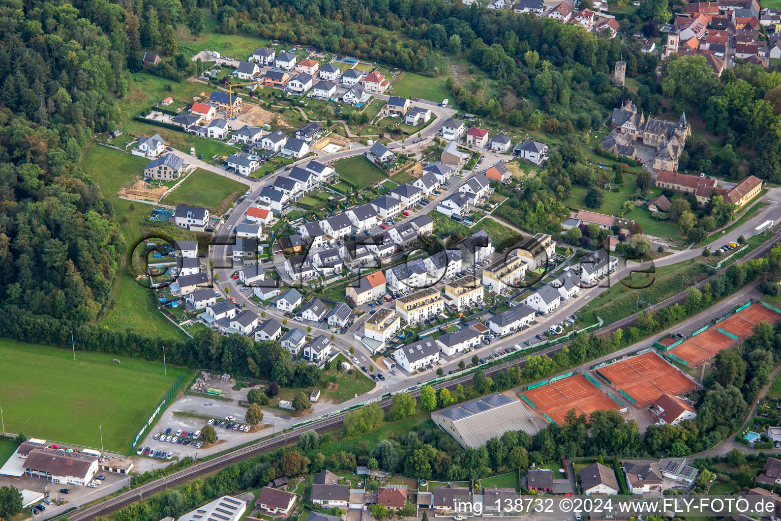 On the castle hill in Gondelsheim in the state Baden-Wuerttemberg, Germany