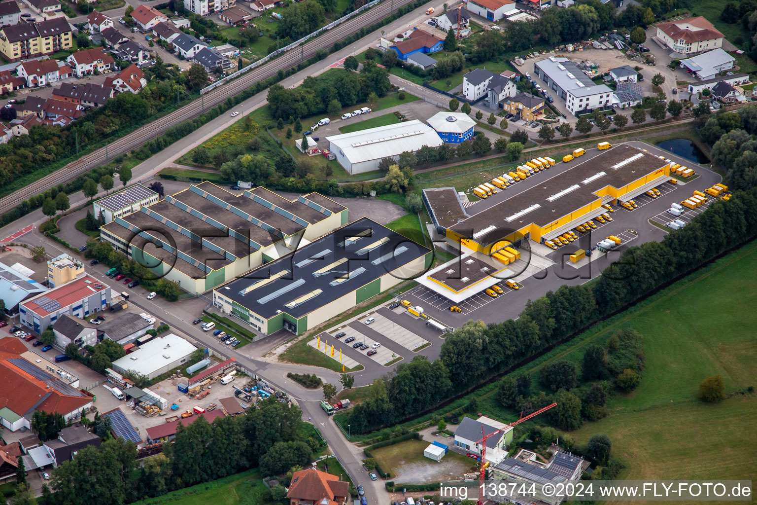 DHL Logistics Center and IPO Solutions in Weingarten in the state Baden-Wuerttemberg, Germany