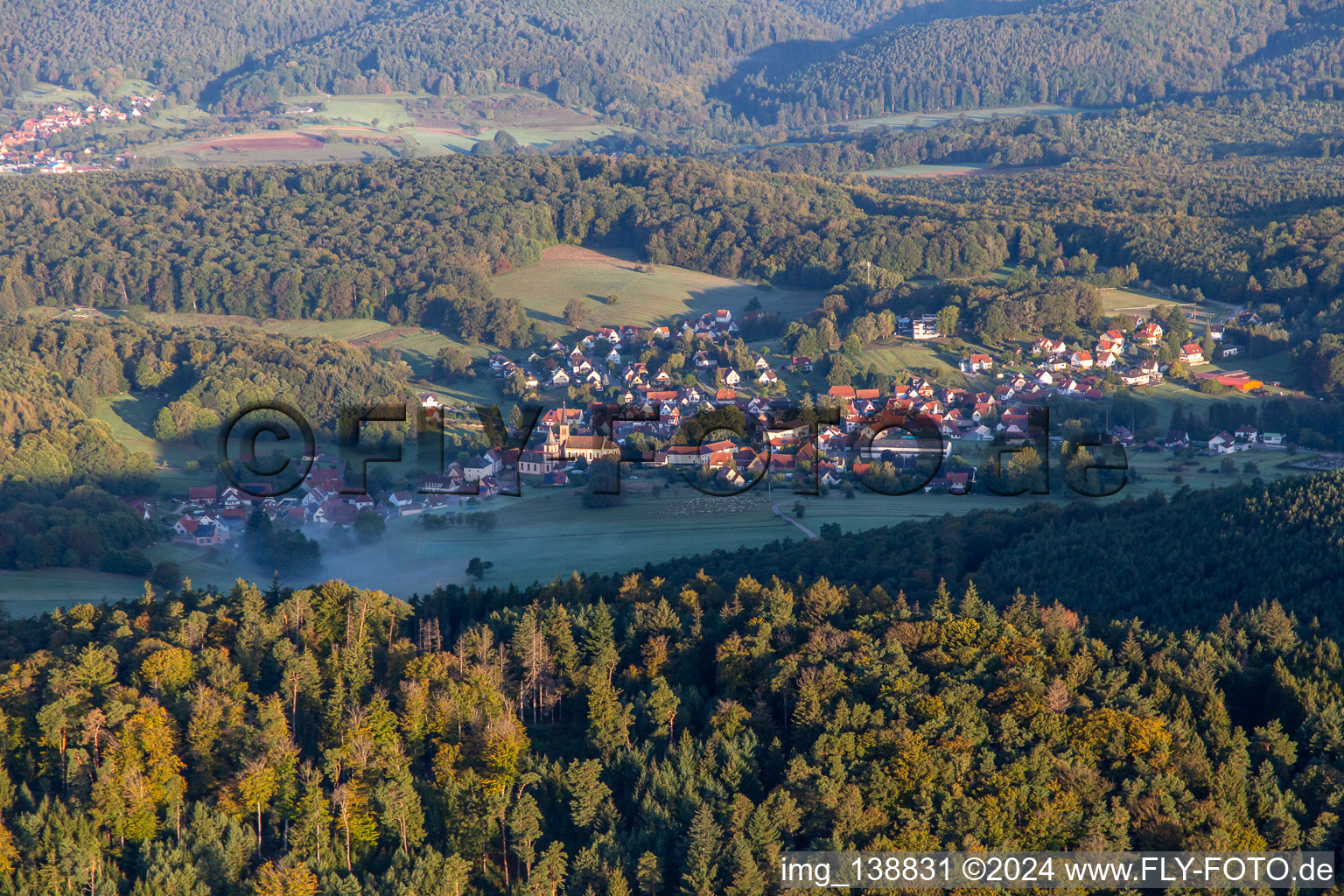 From the southeast in Climbach in the state Bas-Rhin, France