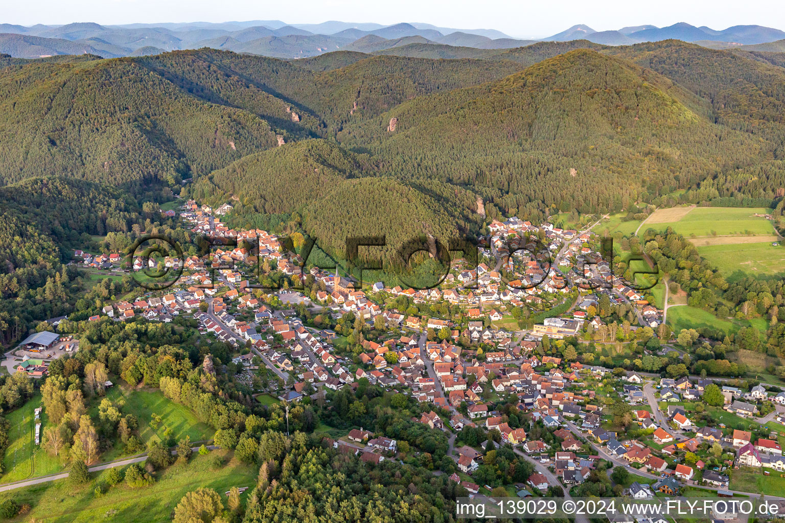 Wasgau climbing paradise in Erfweiler in the state Rhineland-Palatinate, Germany